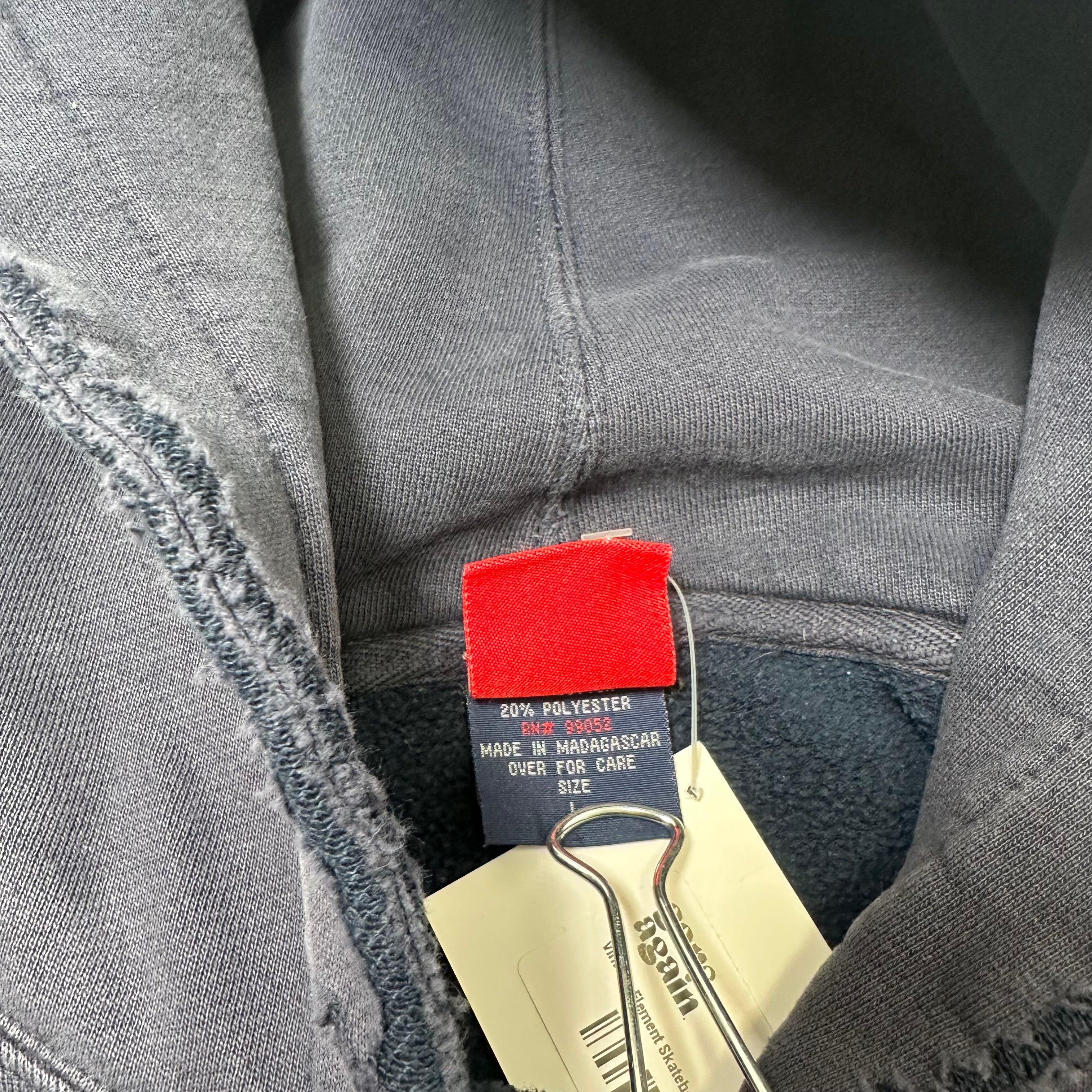 Y2K Element Skateboards Distressed Hoodie L