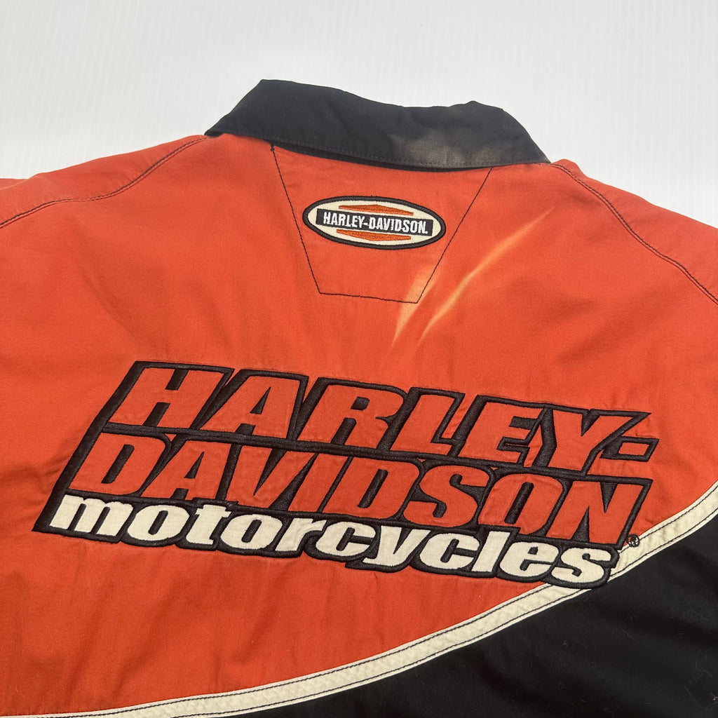 Harley Davidson Mechanic Short Sleeve Button Up Shirt XXL