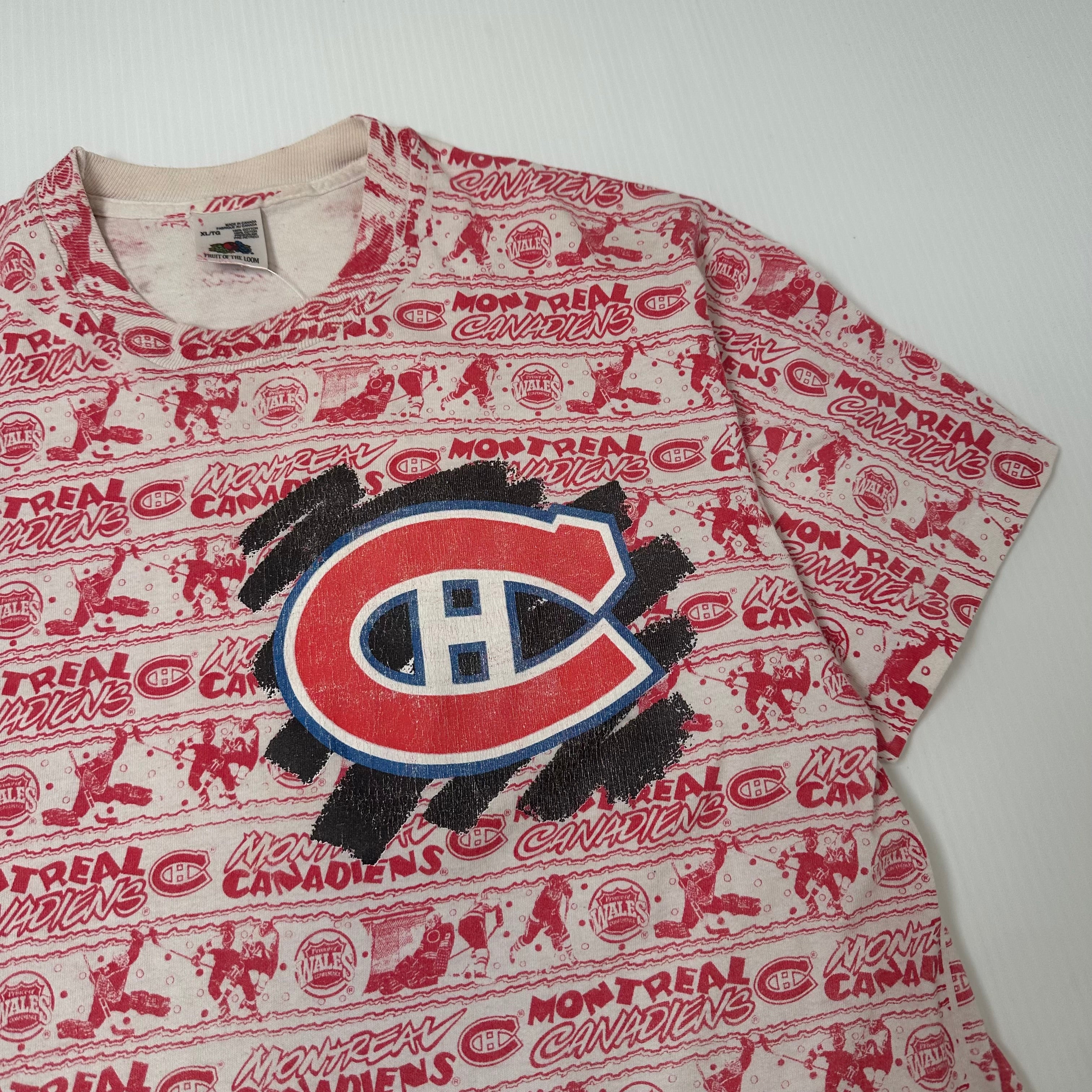 90s Montreal Canadiens NHL AOP Graphic Tee XL