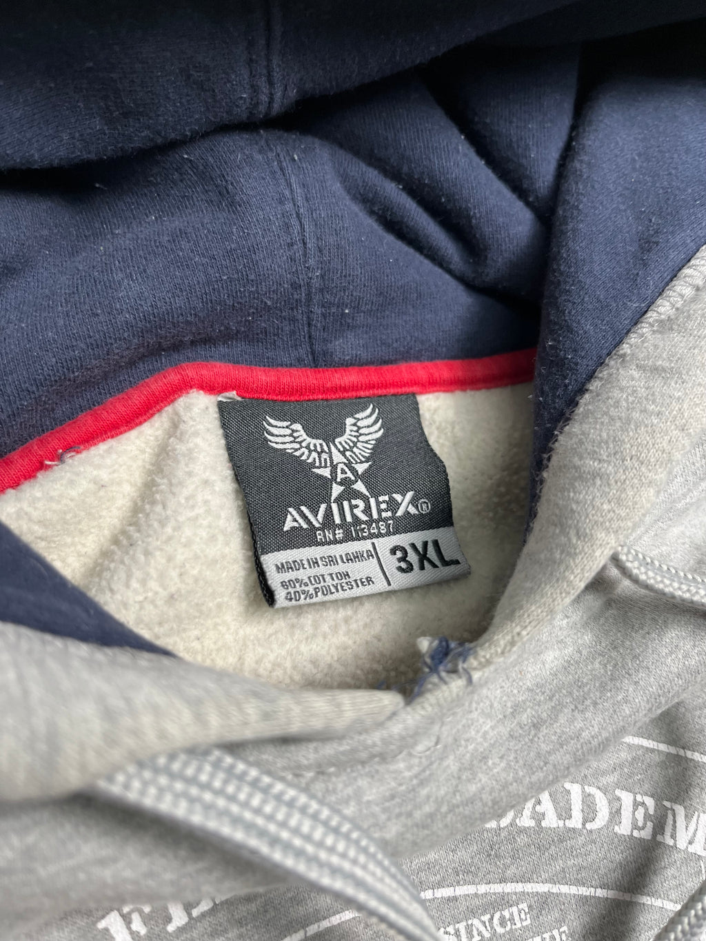 Avirex Patch Letter Hoodie YXXXL