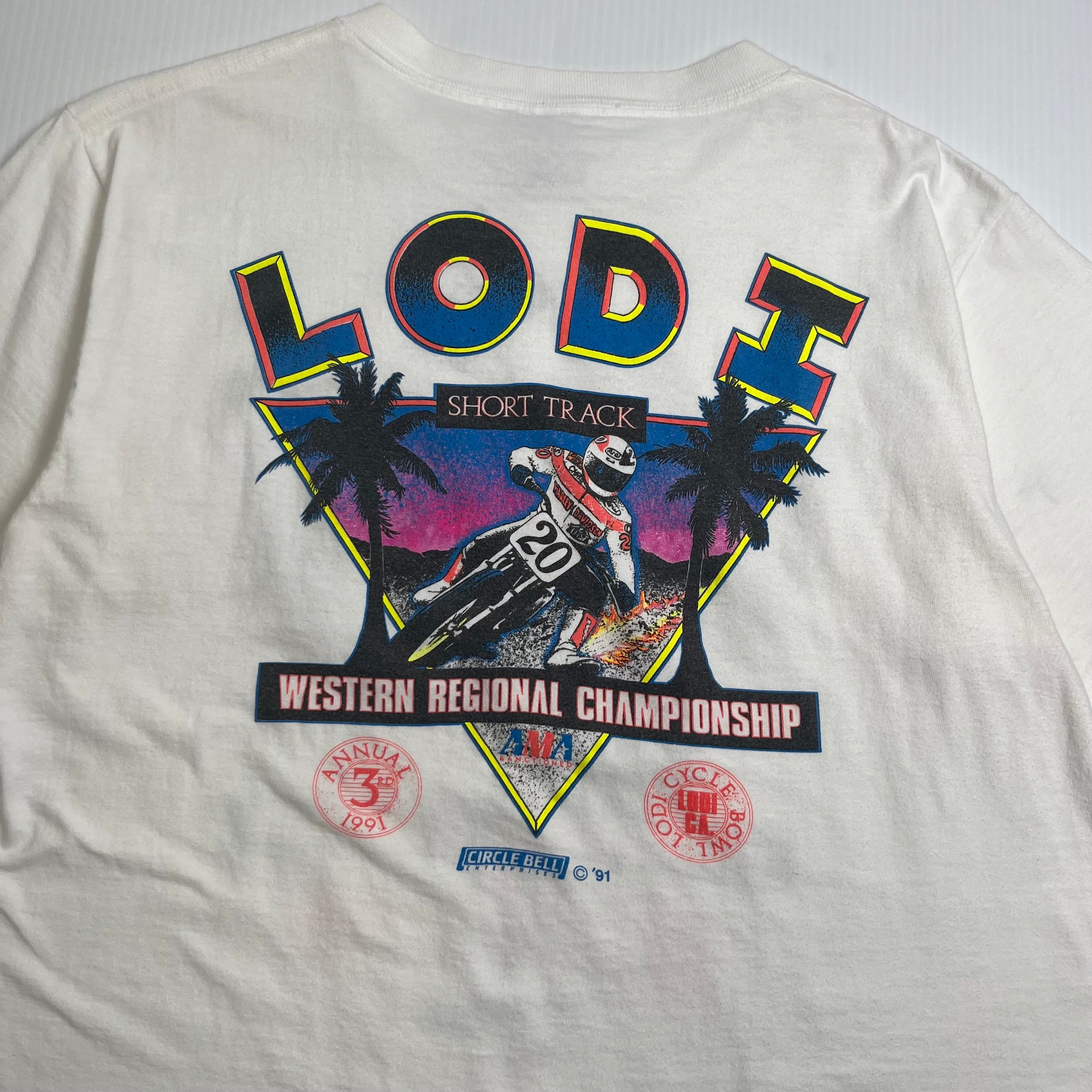 1991 Lodi Short Track Racking Graphic Tee XL