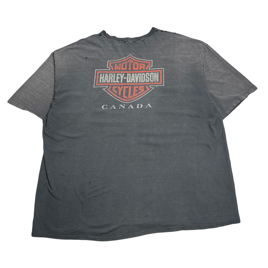 Vintage Harley Davidson Distressed Canada Tee XXL