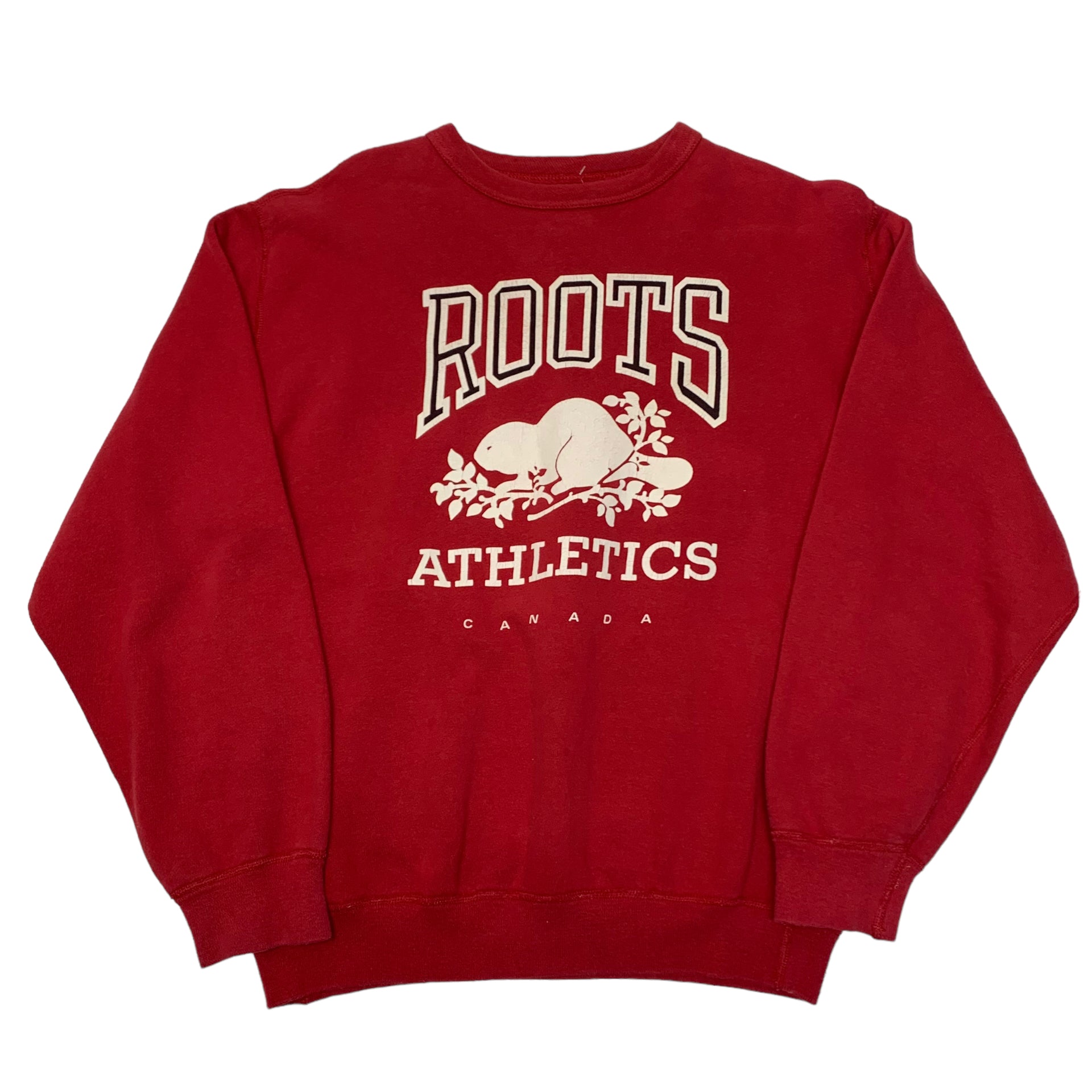 90s Red Roots Athletic Crewneck S