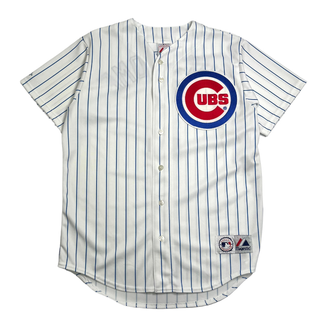 Chicago Cubs Fukudome #1 Striped Baseball Jersey M