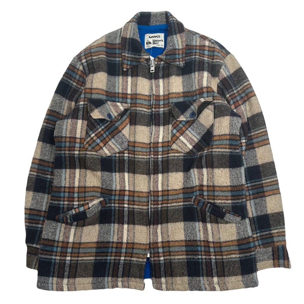 Vintage MWG Blanket Lined Plaid Jacket L