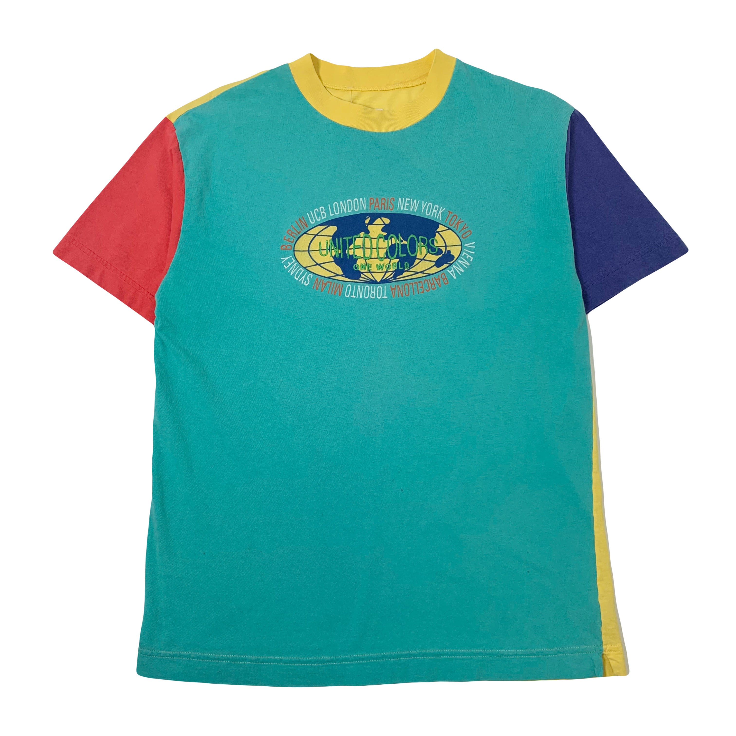 Vintage United Colors Of Benetton Colour Block Tee M