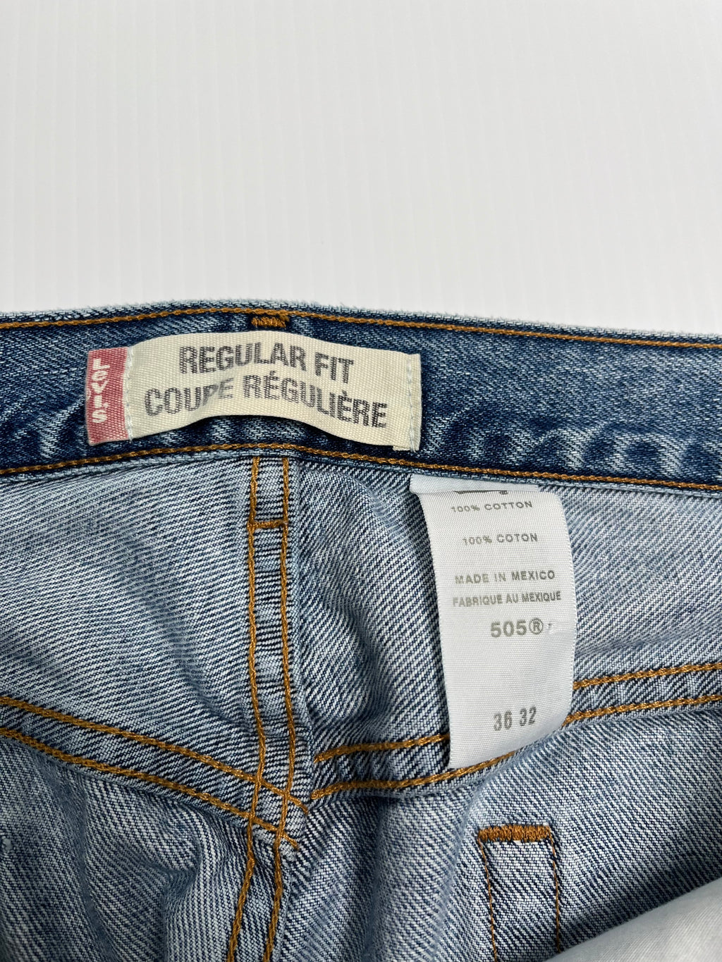 Levi's 505 Light Wash Denim 35