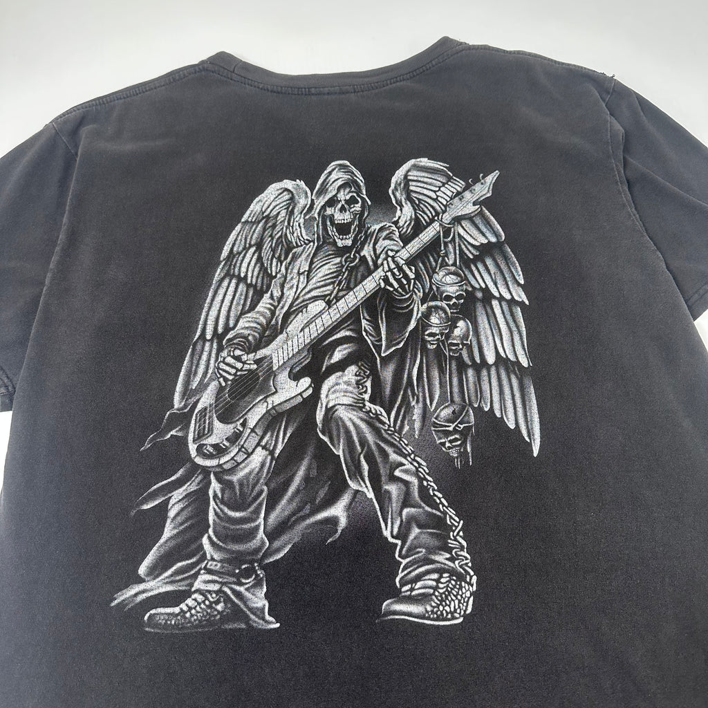 Y2K Skeleton Guitar Graphic Tee XXL
