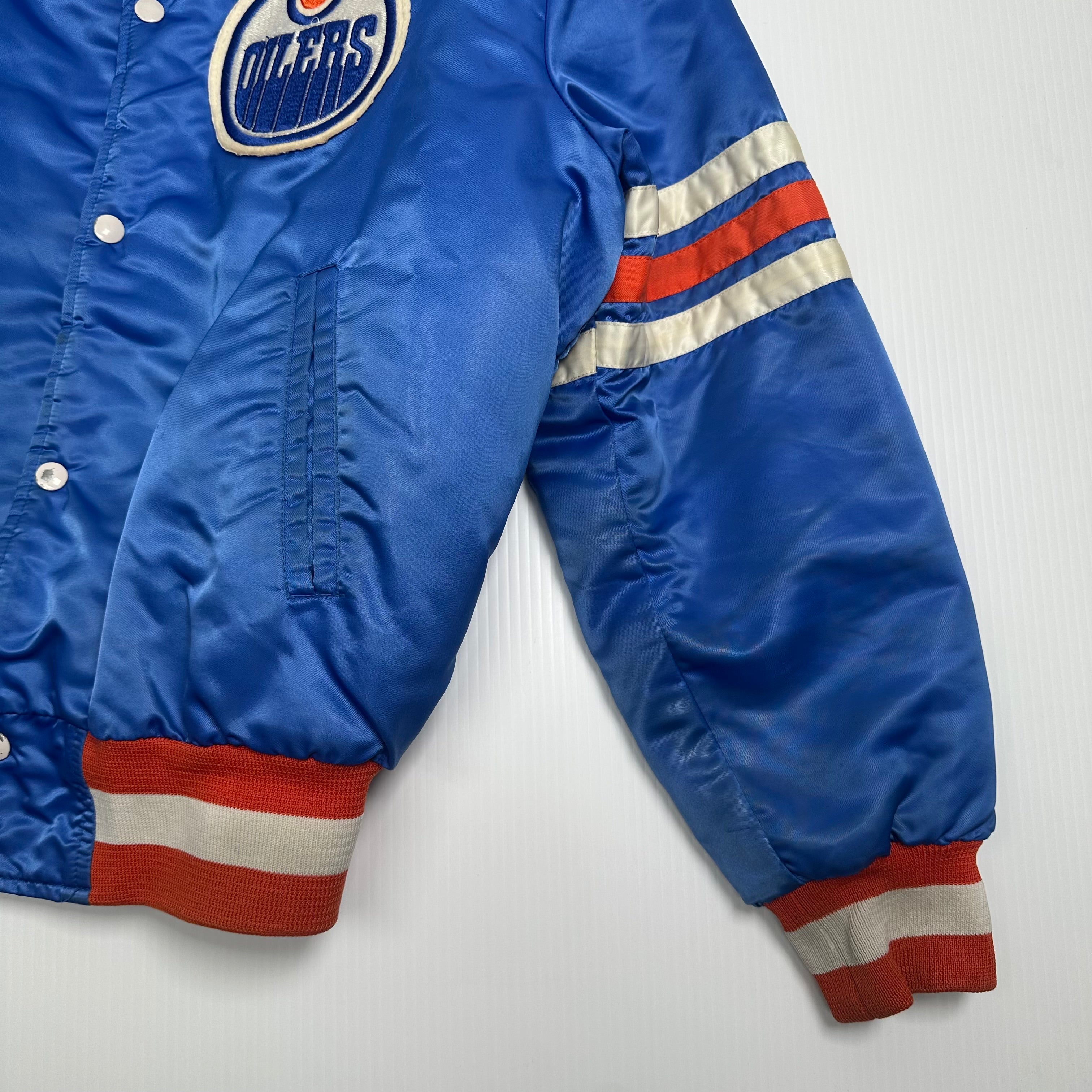 Vintage NHL Edmonton Oilers Satin Bomber Jacket L