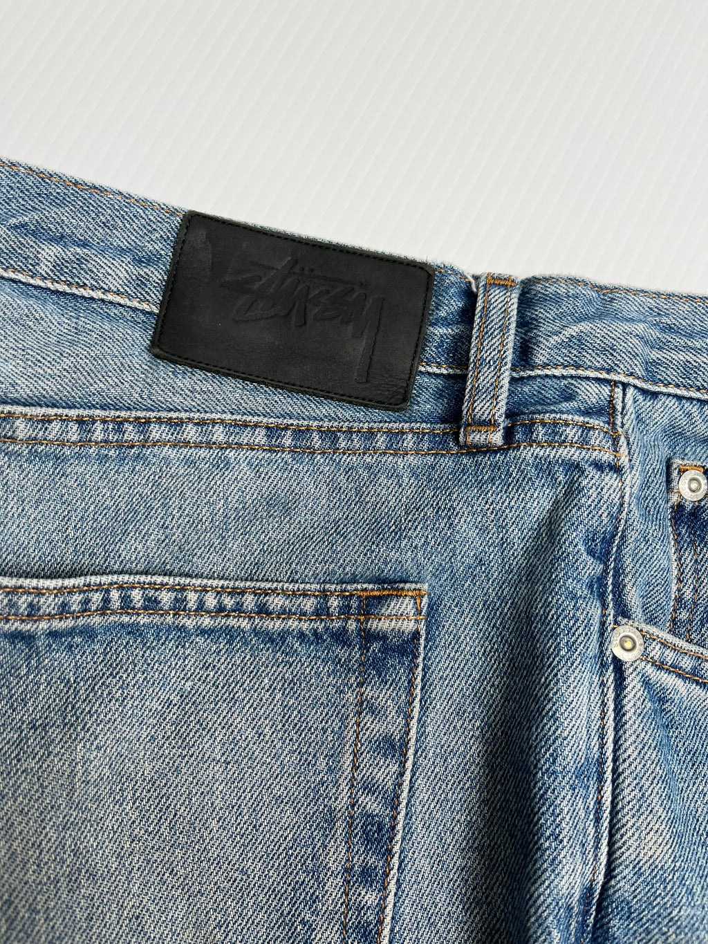Stussy Faded Medium-Wash Jeans 35