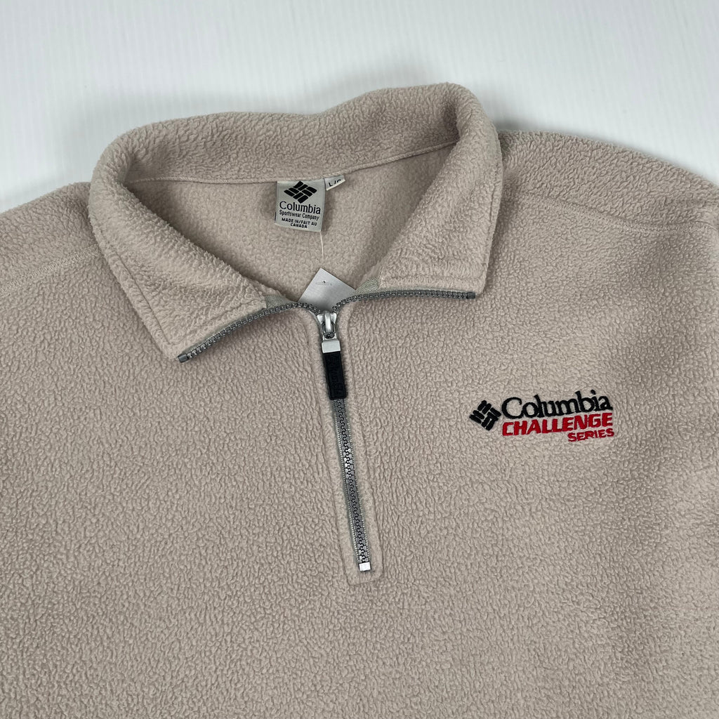 Vintage Columbia Challenge 1/4 Zip Fleece L