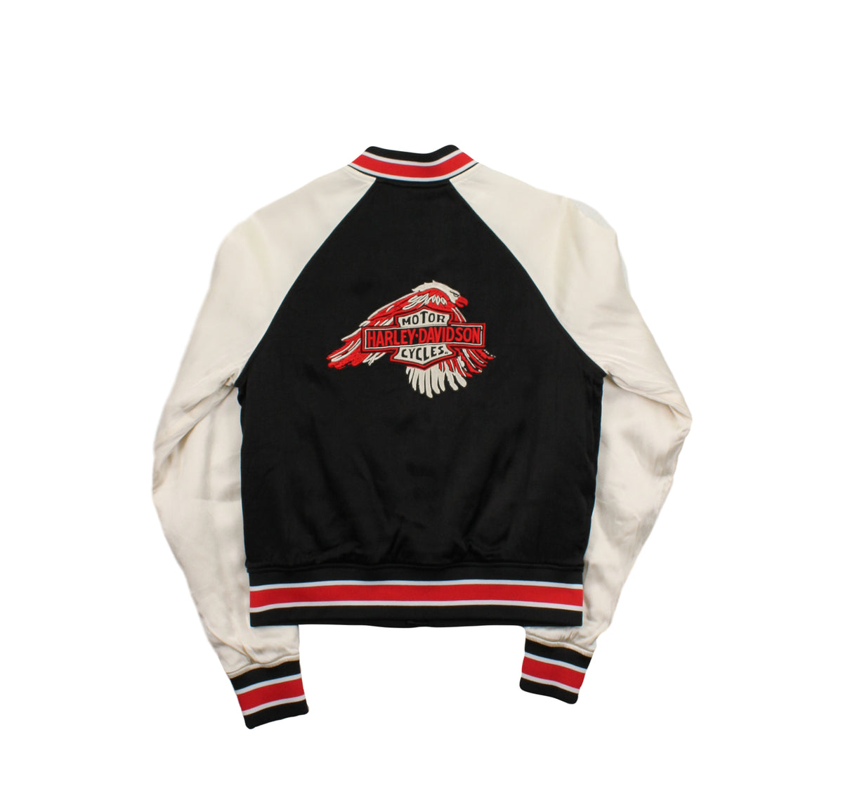 Harley Davidson Eagle Satin Bomber Jacket S