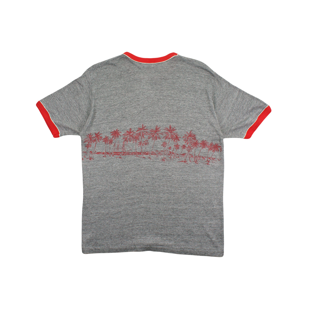 80s Hawaii Palm Trees Ringer Tee XL