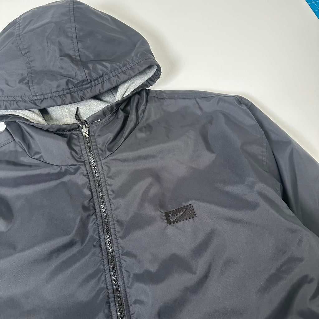 90s Nike Reversible Full Zip Swoosh Jacket L