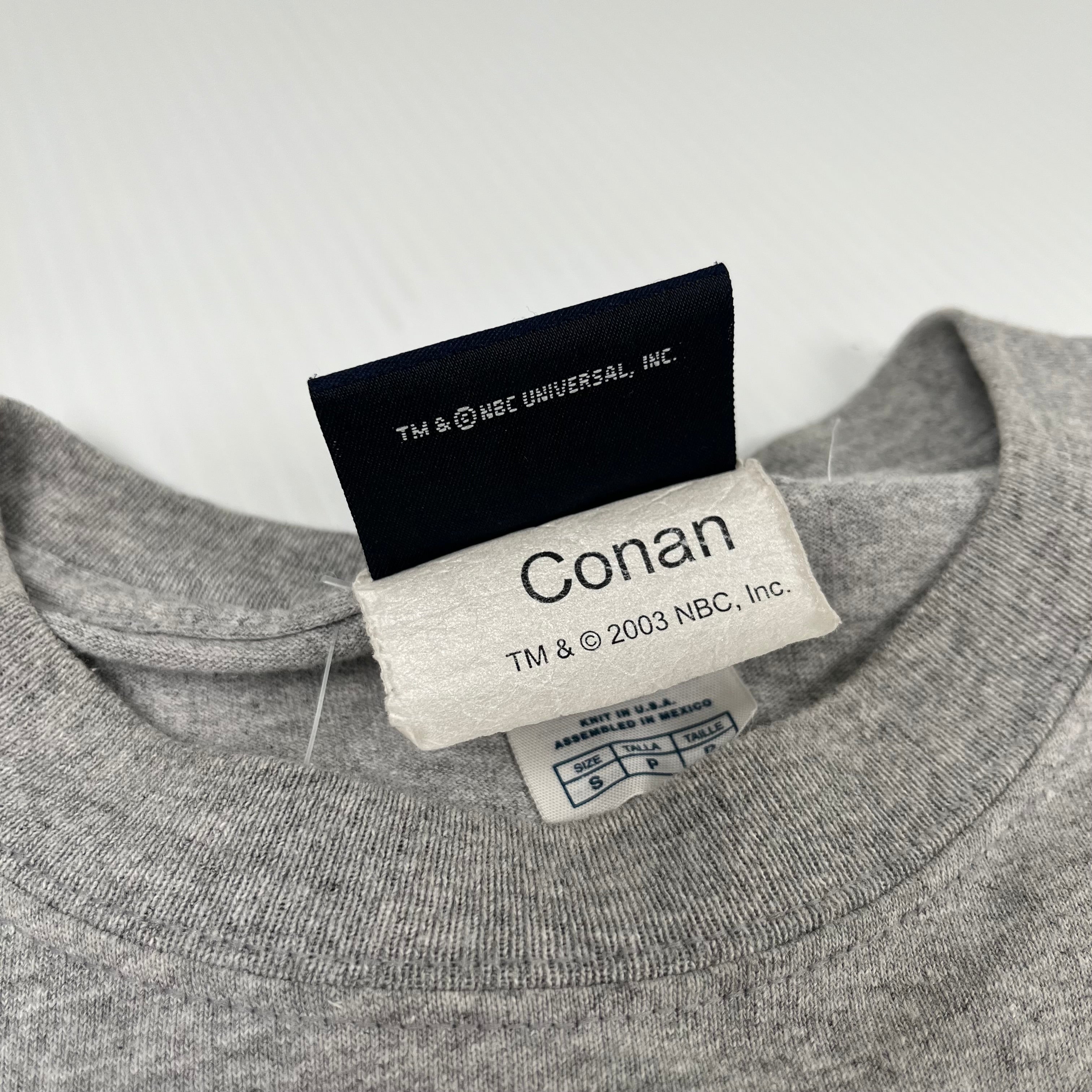 2003 NBC Late Night Conan O'Brien TV Tee S