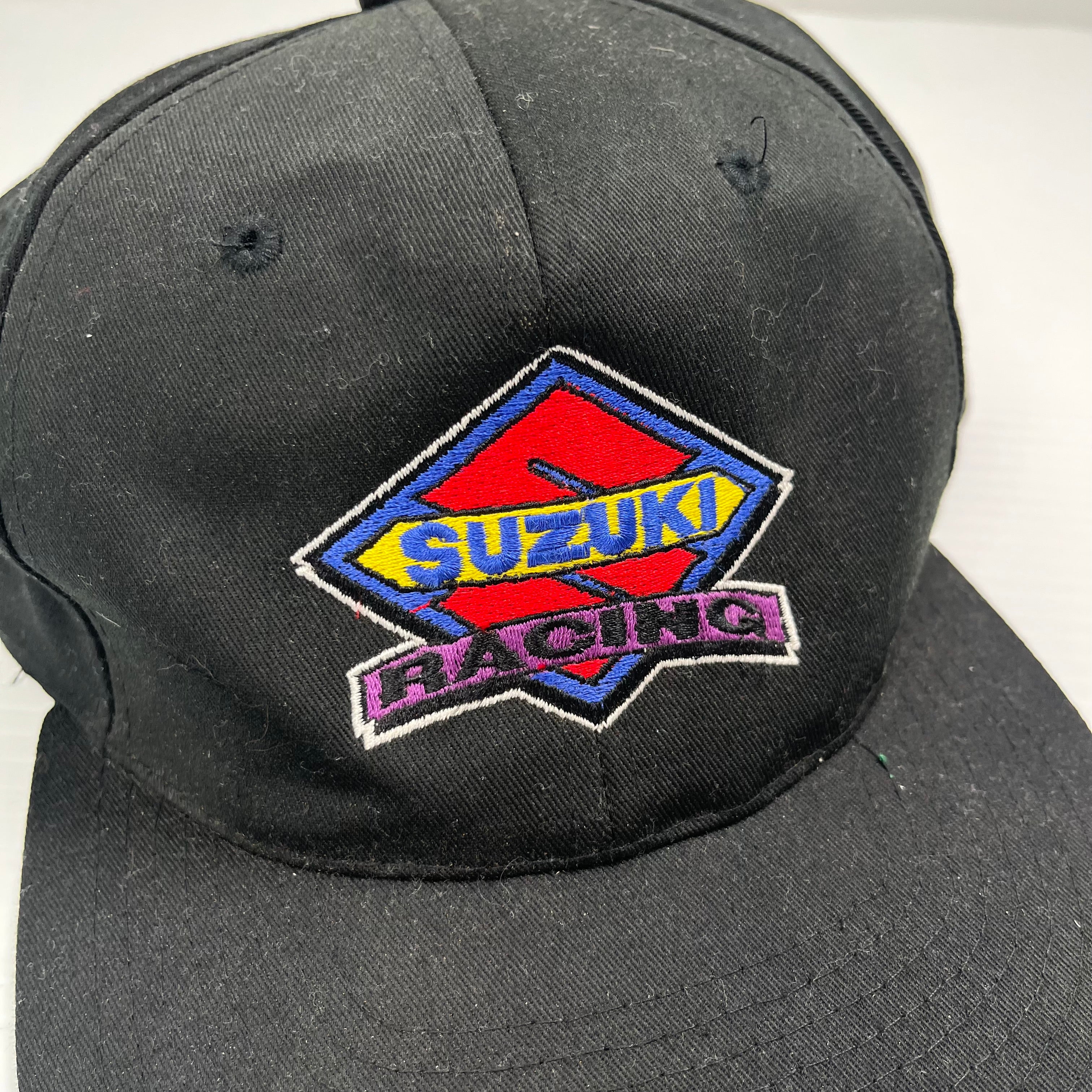 Vintage Suzuki Racing Snapback Hat
