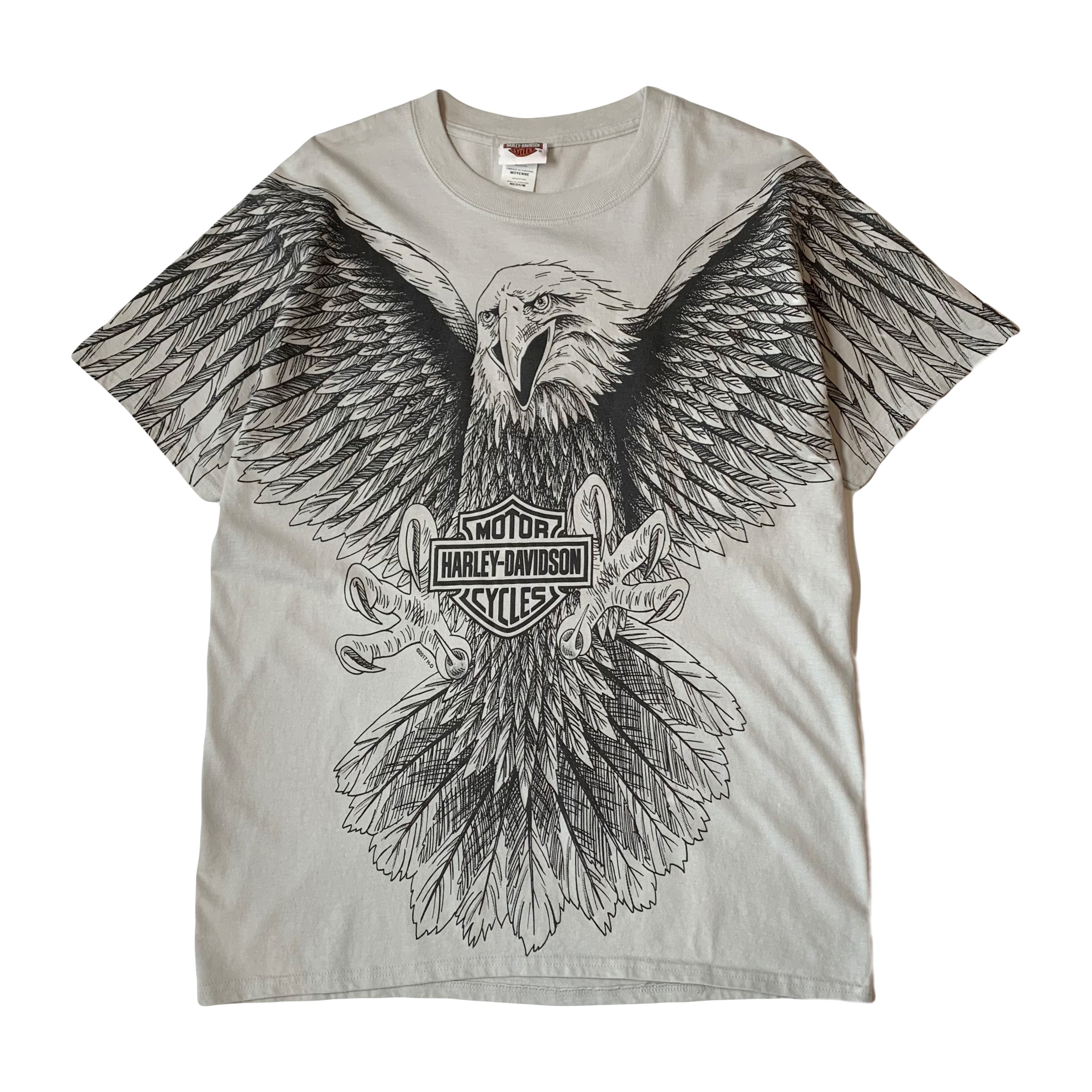 Harley Davidson Eagle AOP Cancun Mexico Tee M