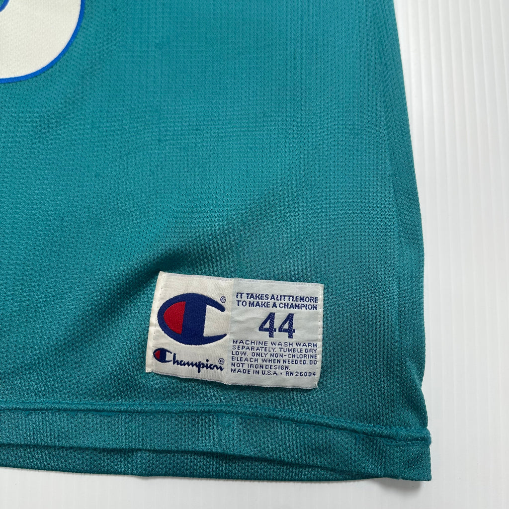 90s Champion Charlotte Hornets Alonzo Mourning #33 Jersey XL