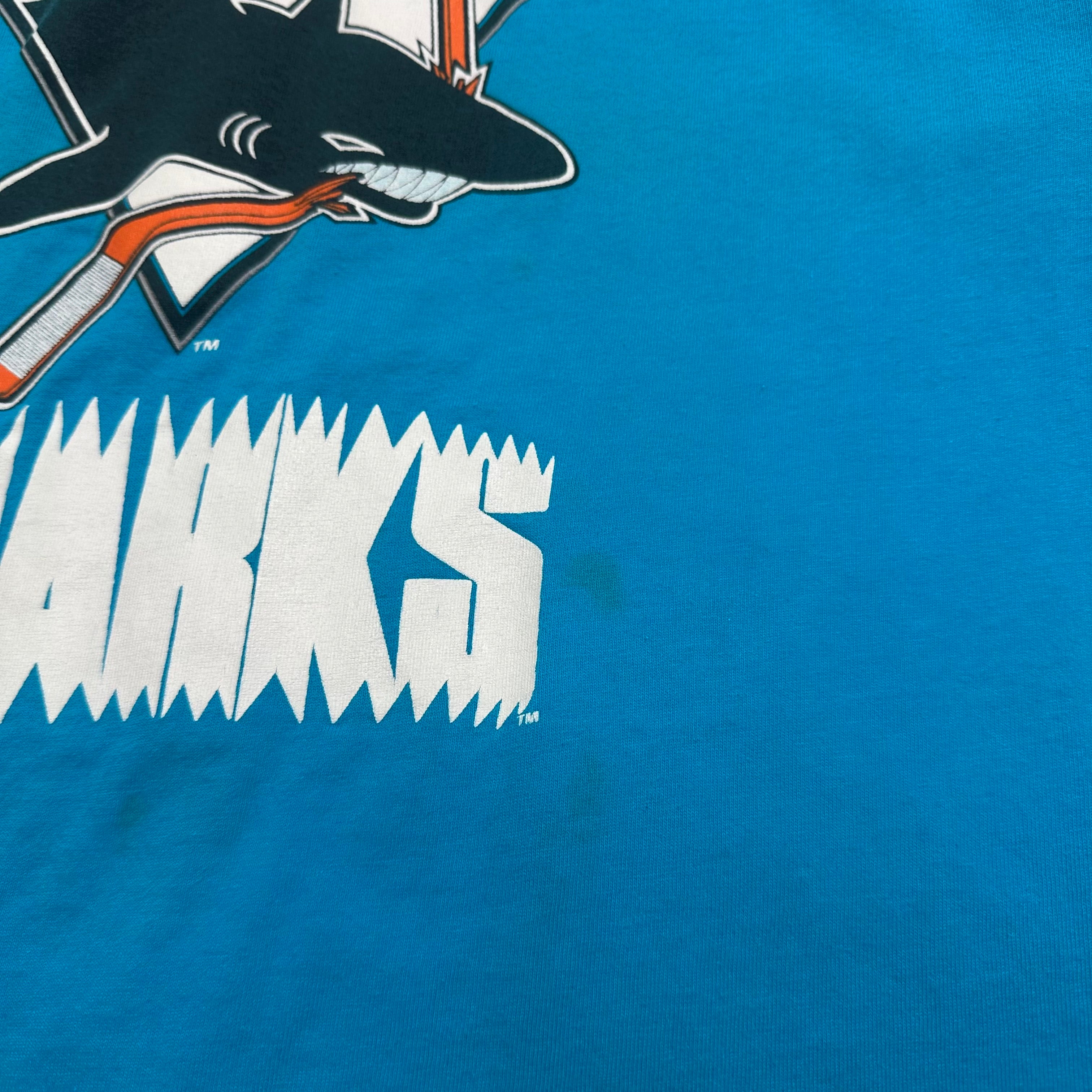 1991 NHL San Jose Sharks Graphic Tee L