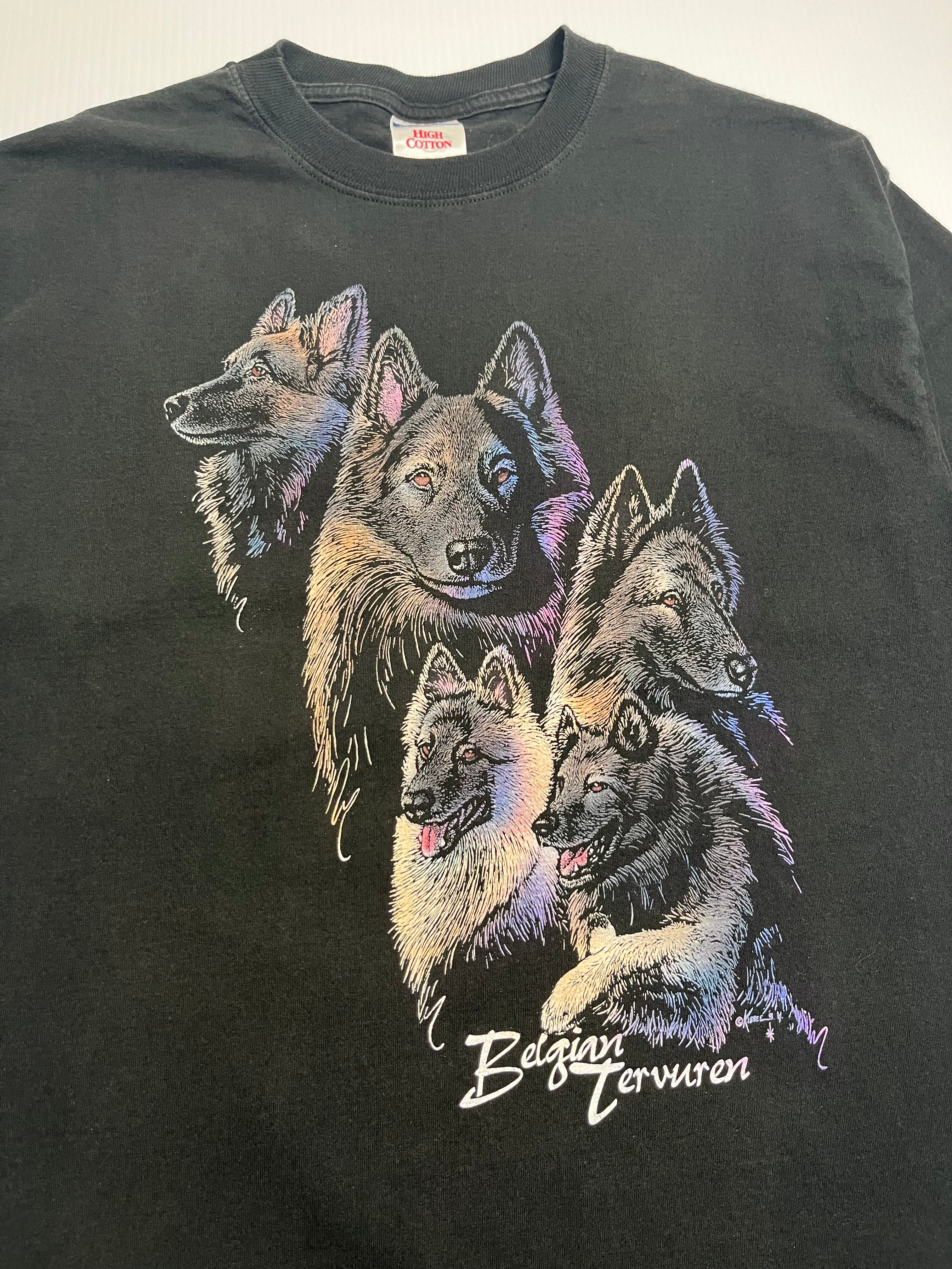 Vintage Belgian Tervuren Dog Tee M