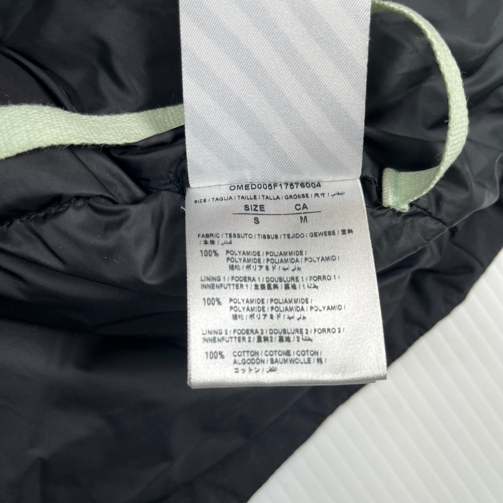 Off-White Brushed Diagonal Quilted Down Jacket M