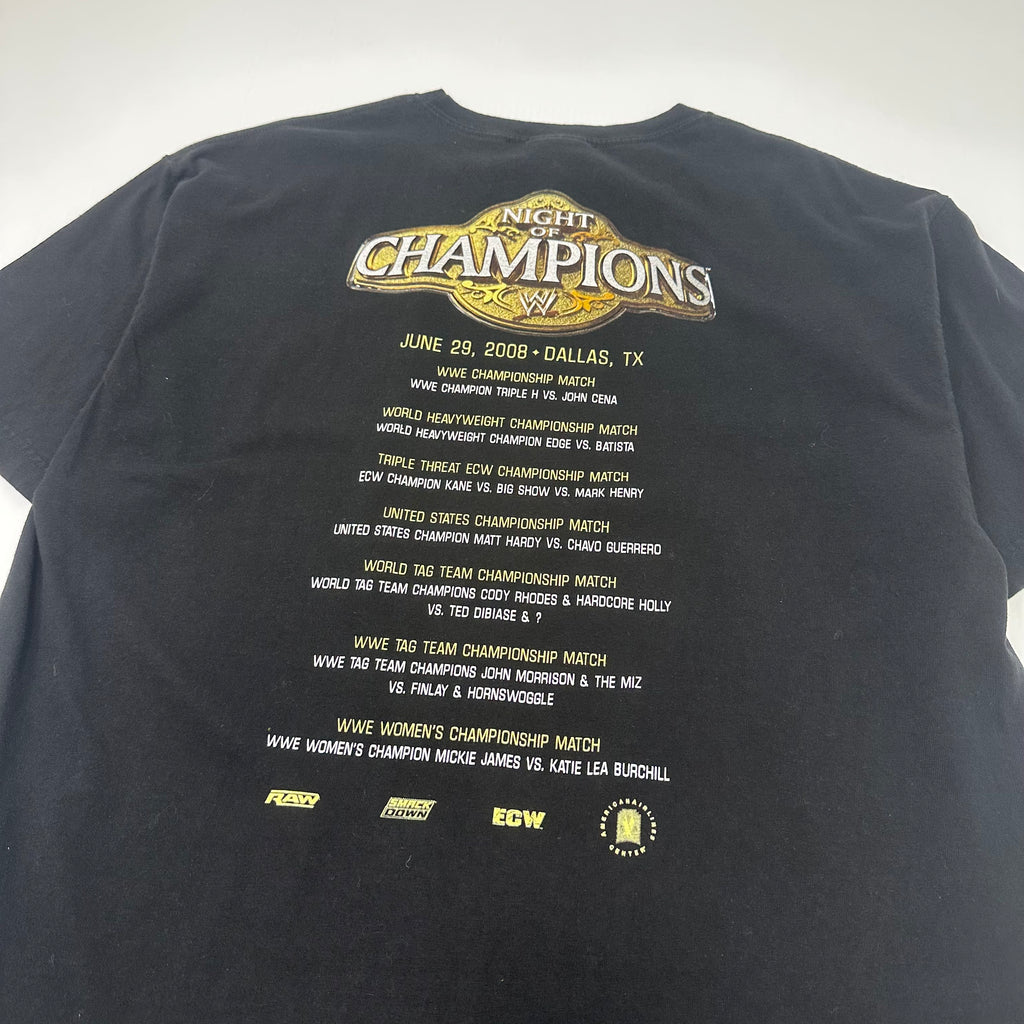 2008 WWE Night OF Champions Wrestling Tee XL