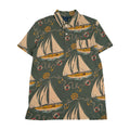 Vintage Ralph Lauren Sailing Pattern Polo Shirt Women's L