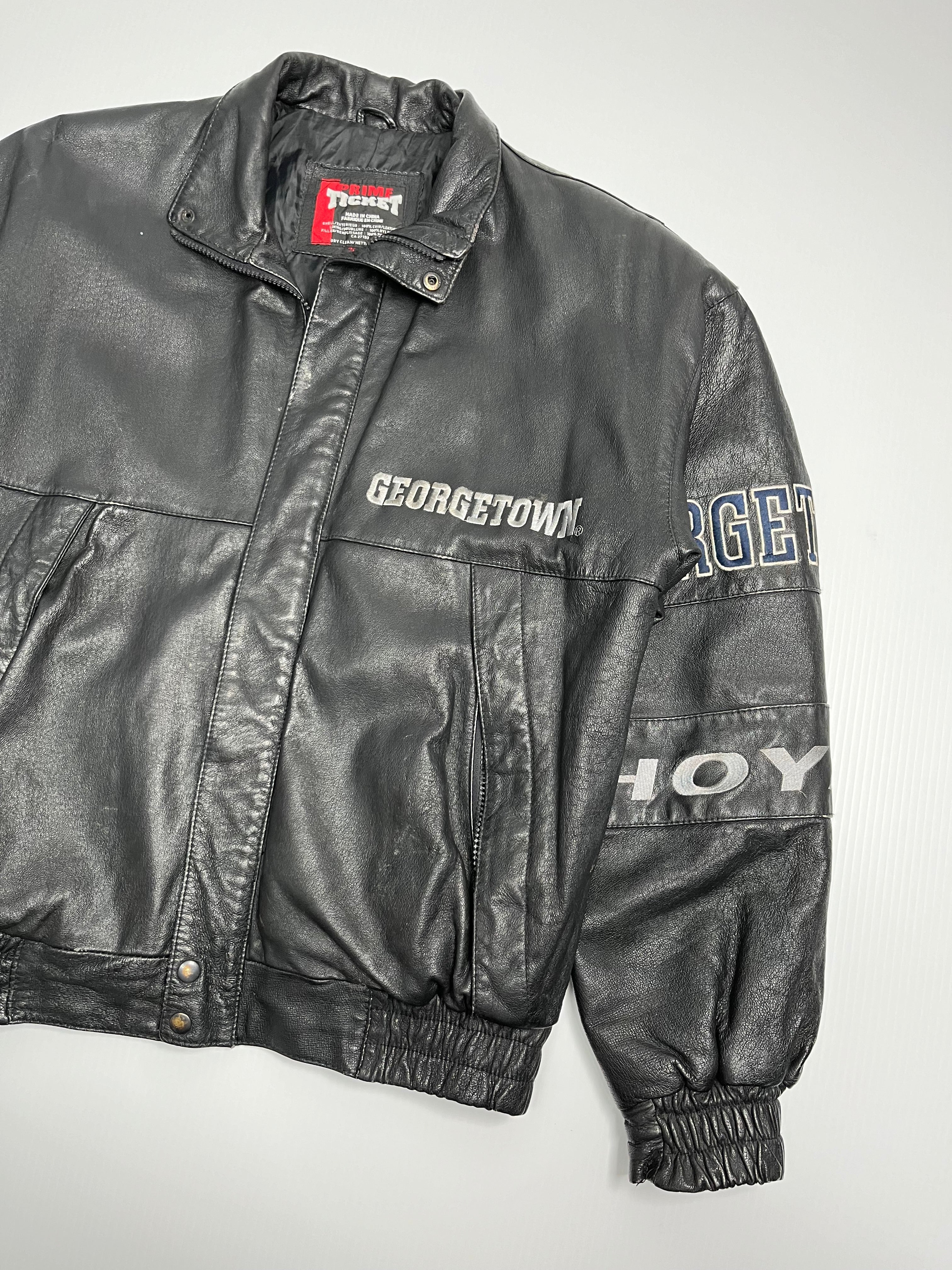 Vintage Georgetown Hoyas Leather Jacket M