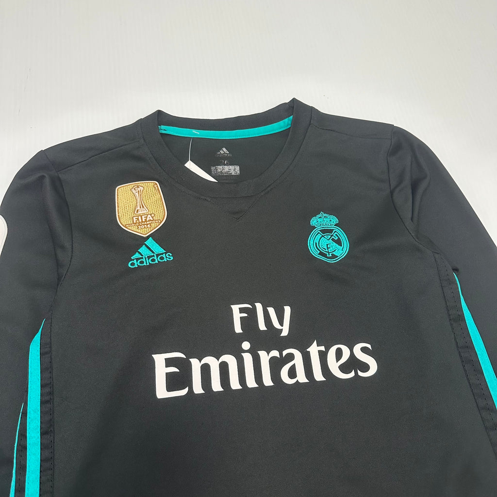 2017-18 Adidas Real Madrid Zidane #5 Away Kit Youth L