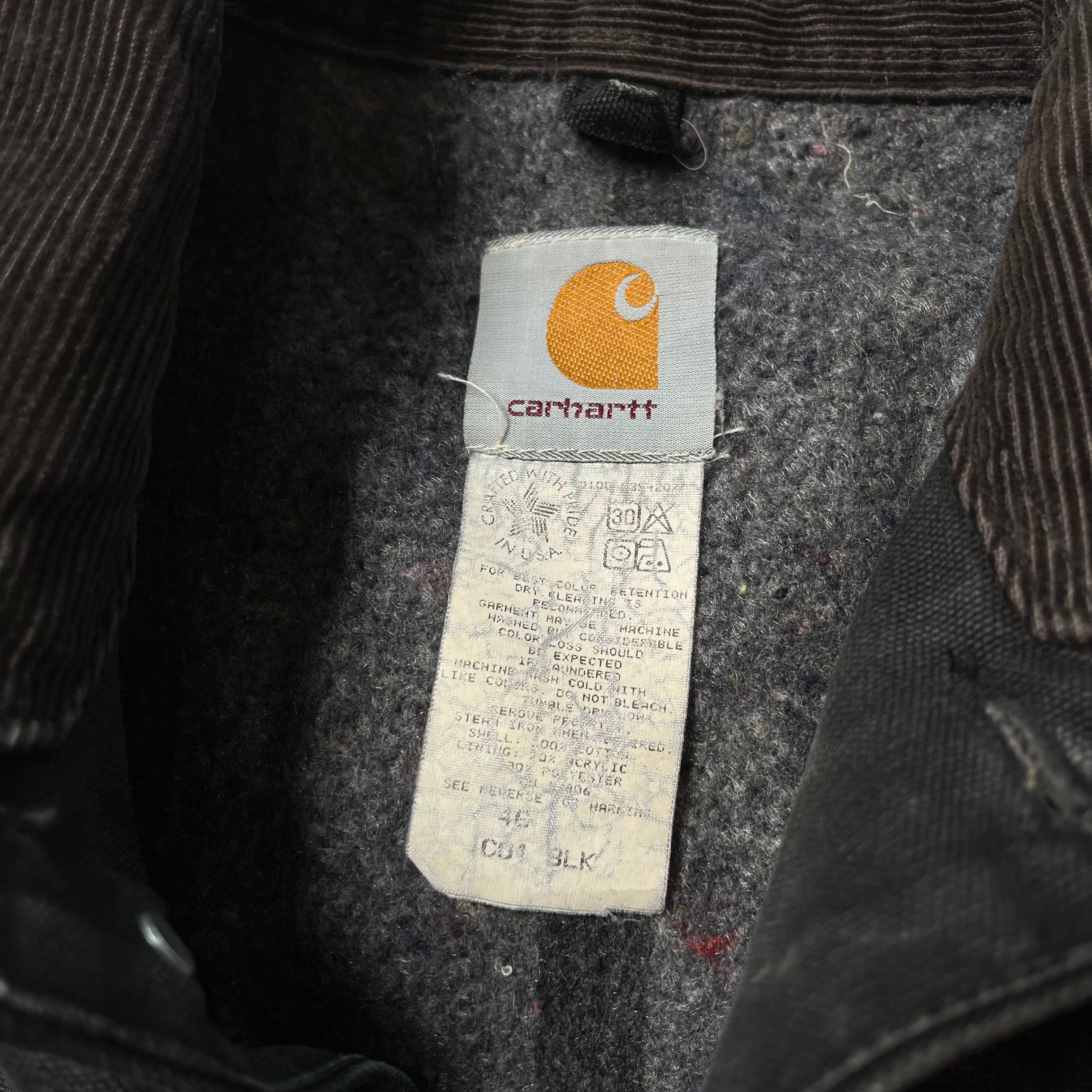 Vintage Carhartt Blanket Lined Chore Coat M