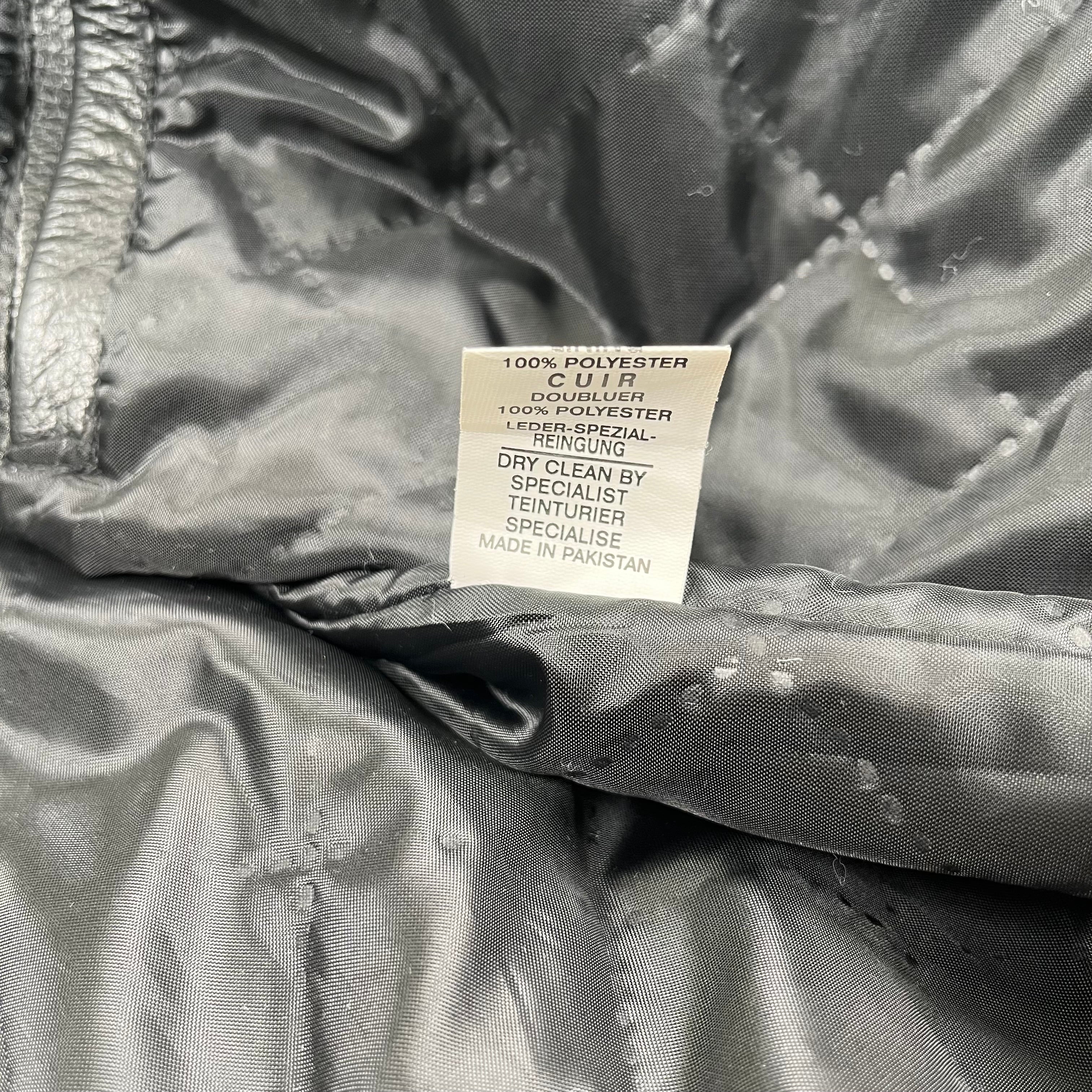 Lucky Strike Leather Moto Jacket L