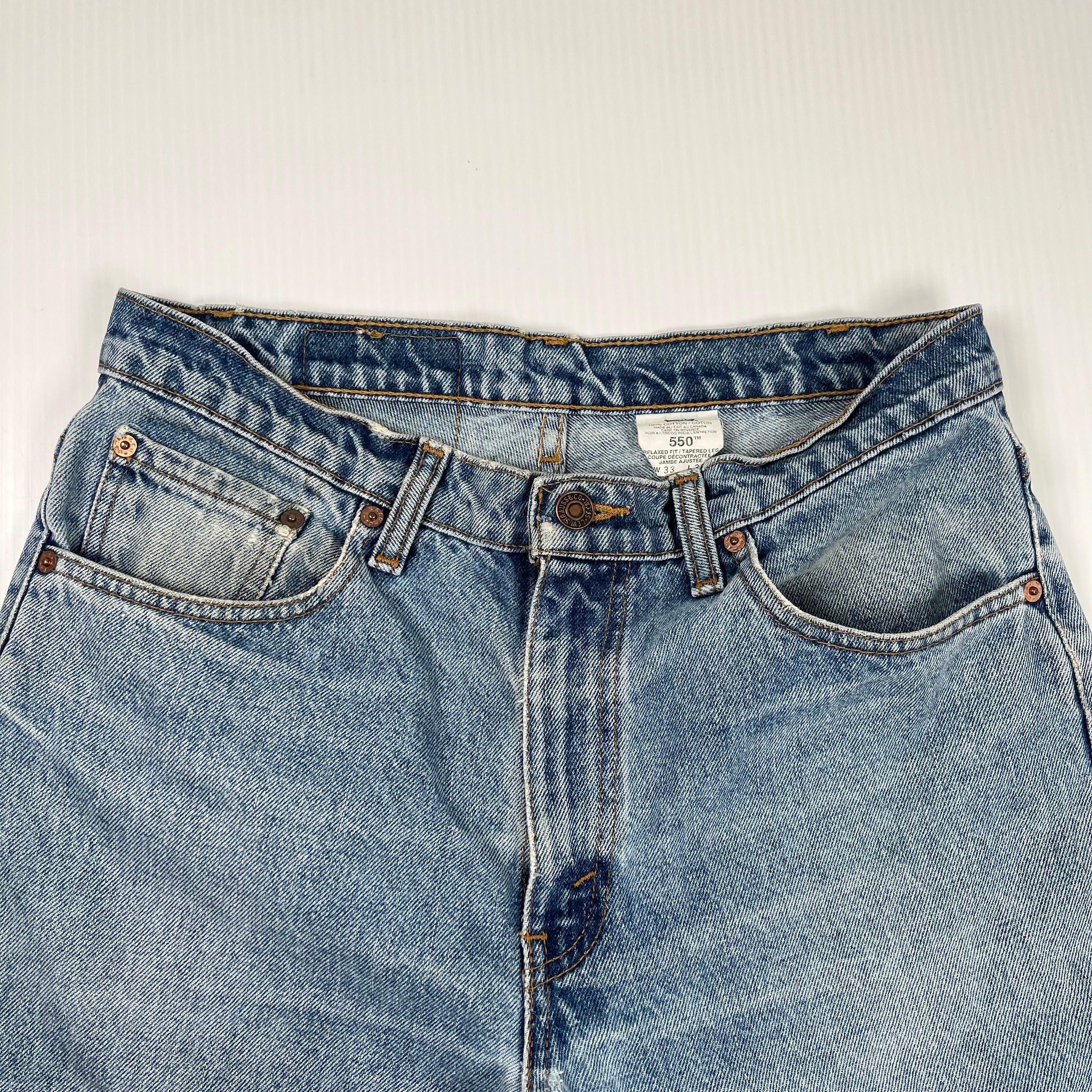 Rework Vintage Levi's x England Baggy Denim Shorts