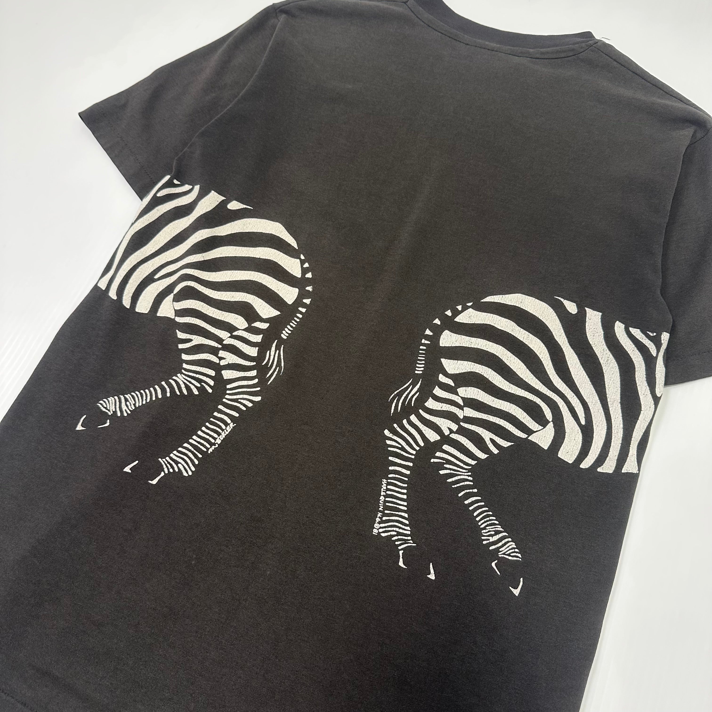 Vintage Busch Gardens Extinction Is Forever Zebra Tee M