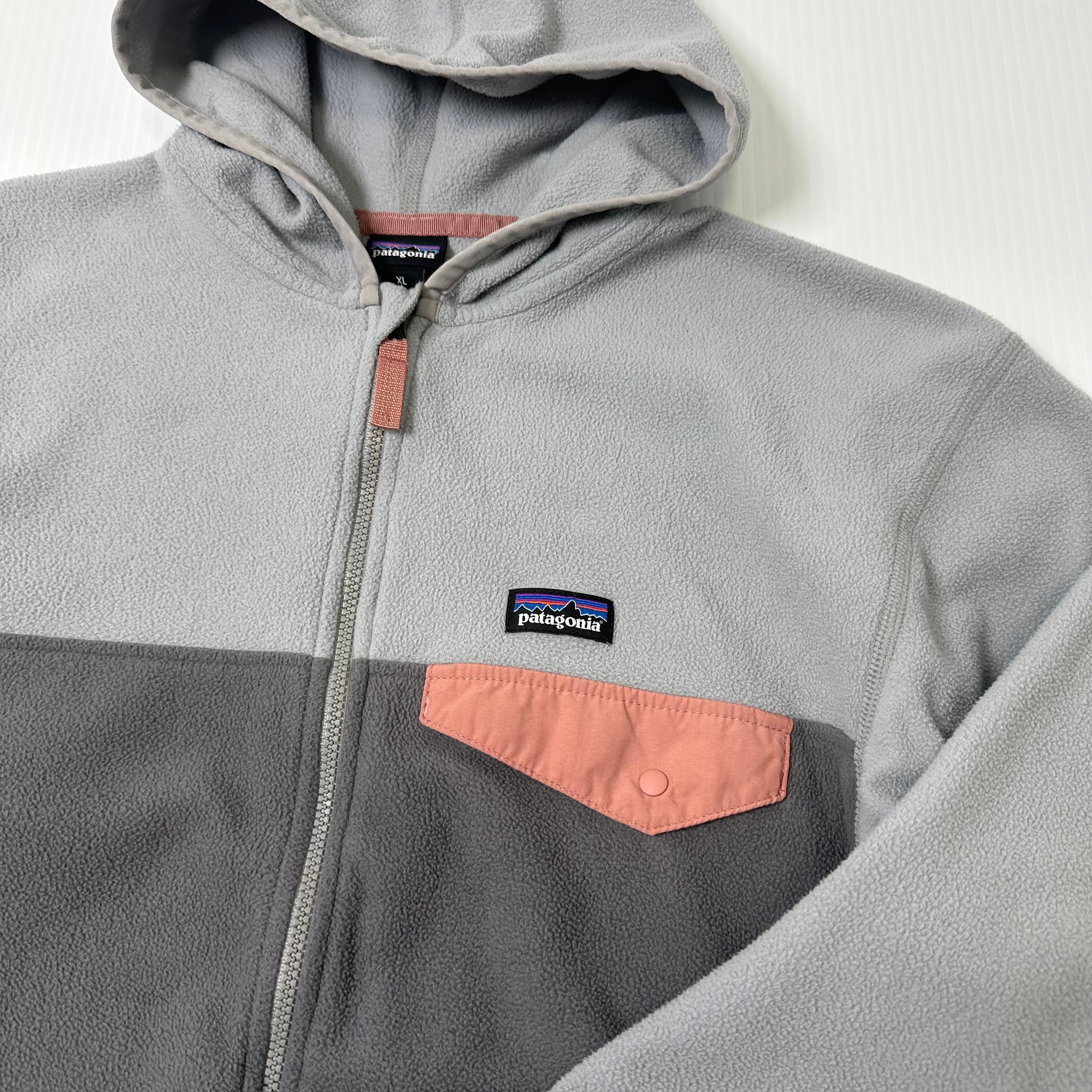 Patagonia Fleece Full Zip Two Tone Jacket Youth XL