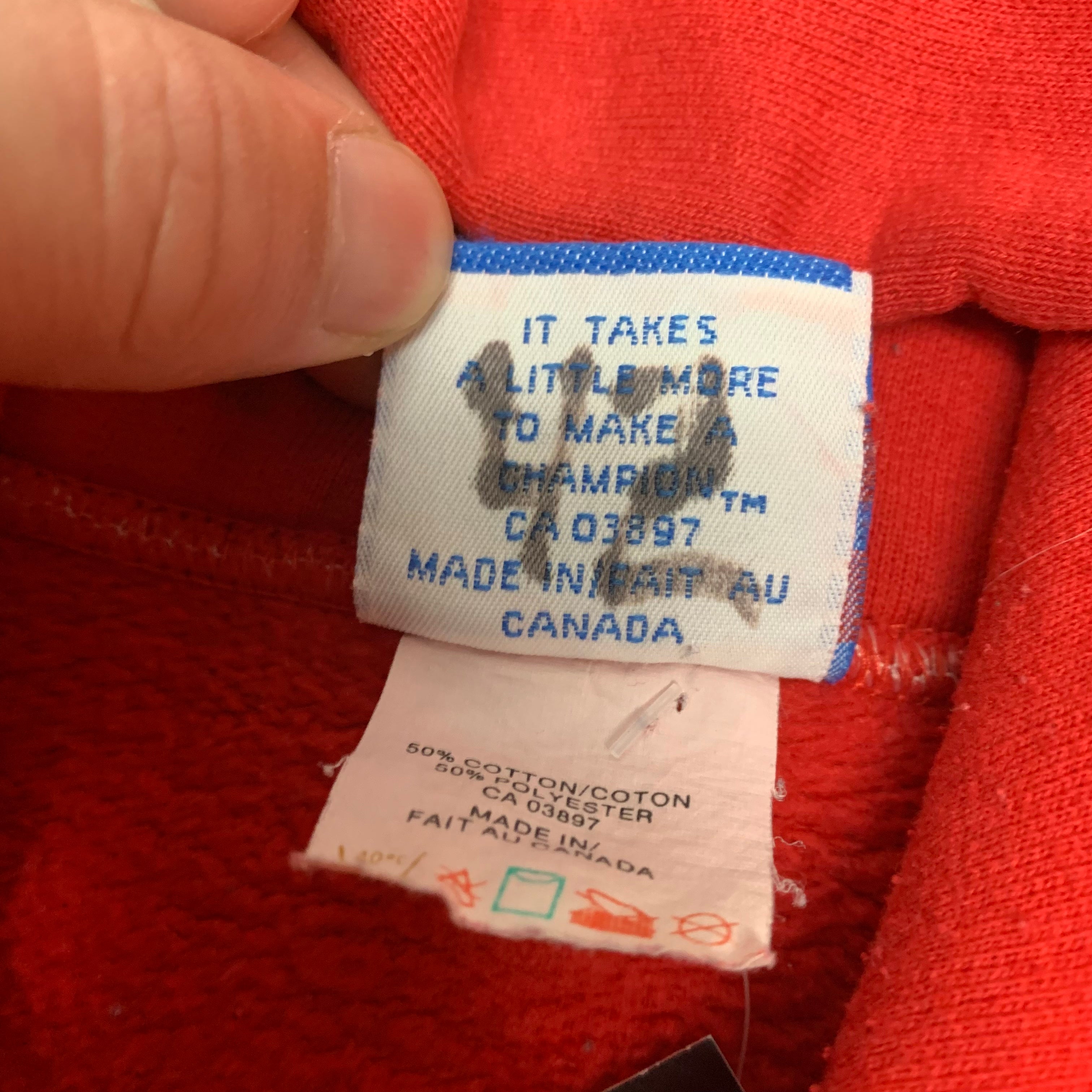 90s Champion Calgary Stampeders Hoodie XL