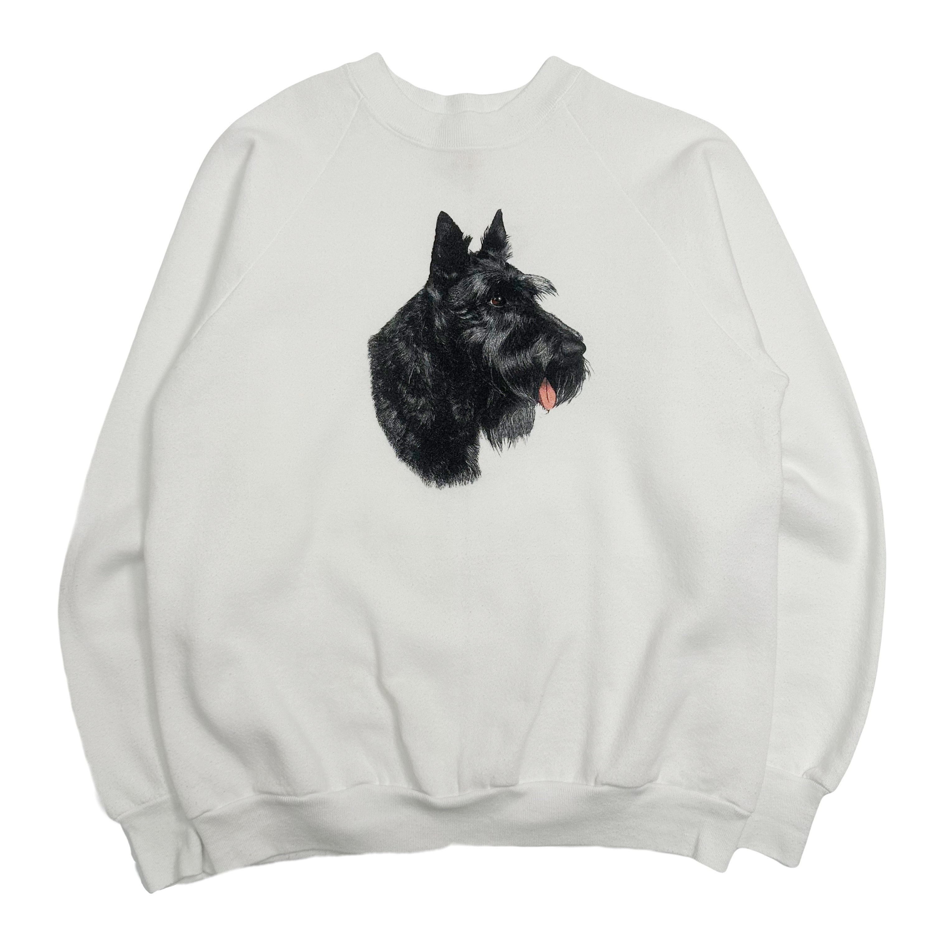 Vintage Schnauzer Dog Graphic Crewneck L