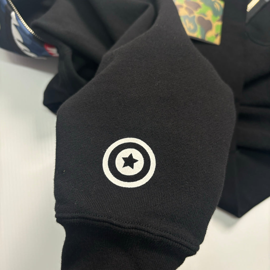 BNWT A Bathing Ape Shark Zip Hoodie M