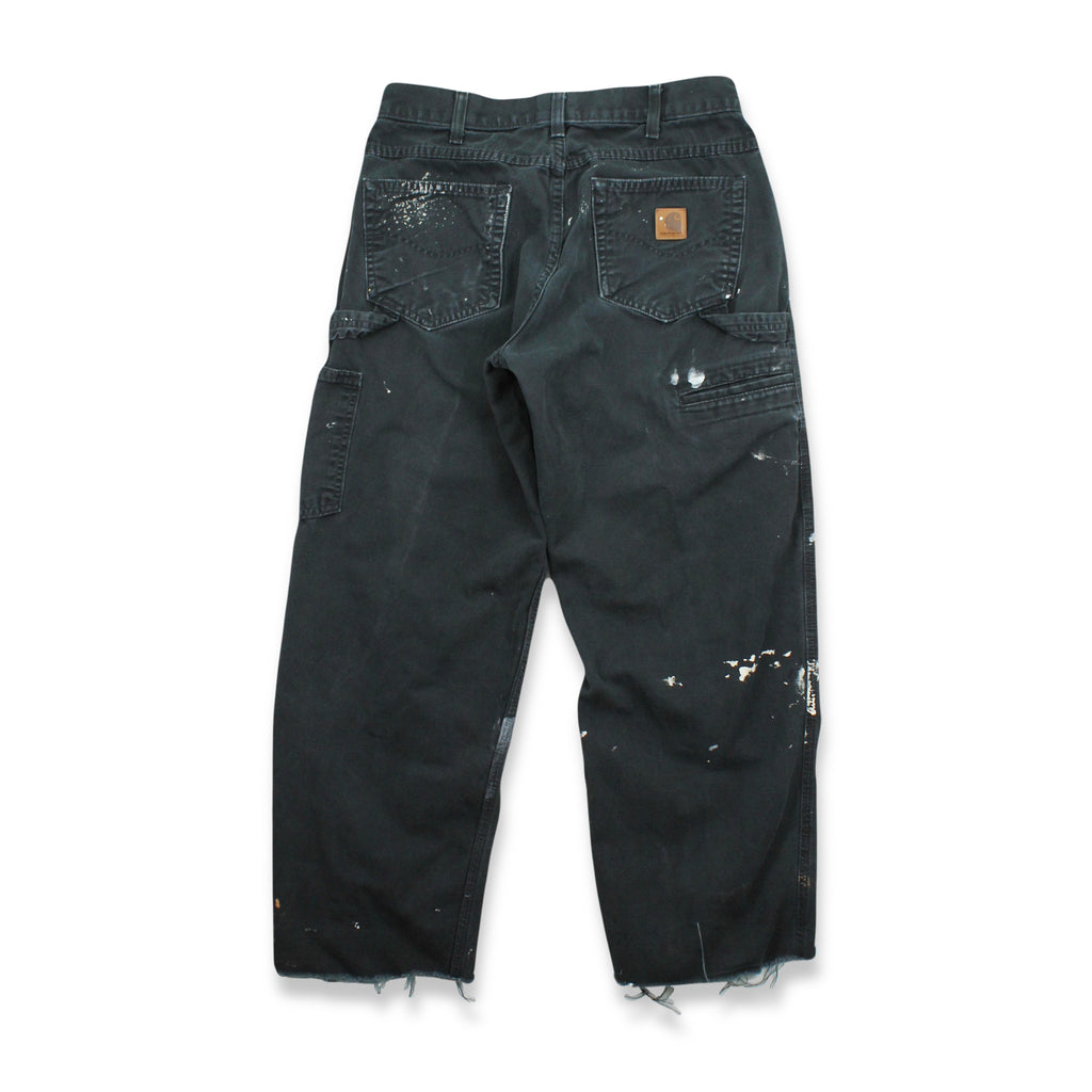 Vintage Carhartt Loose Fit Paint Splattered Carpenter Denim 32