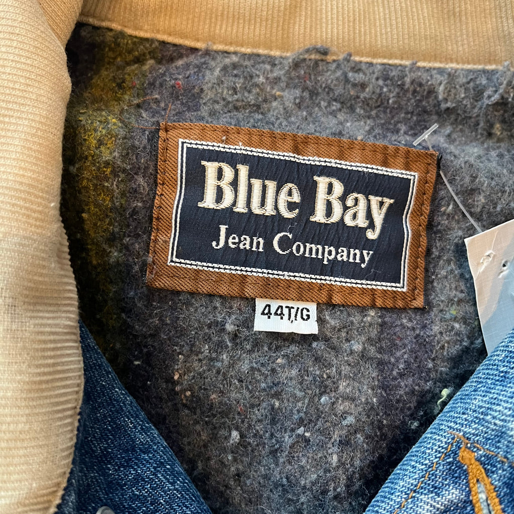 Vintage Blue Bay Blanket Lined Denim Jacket L