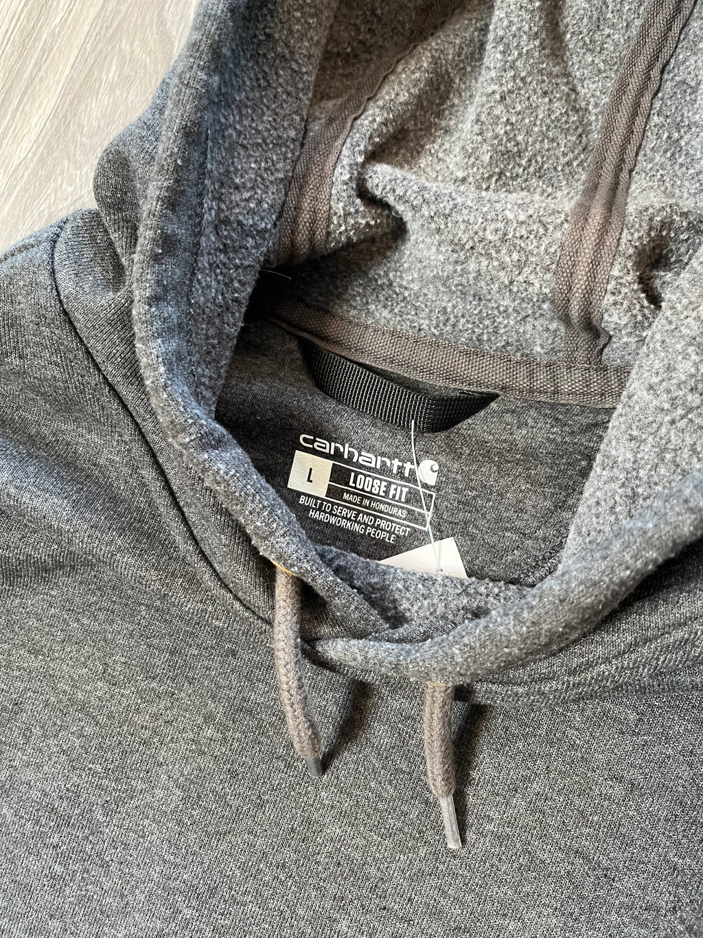 Carhartt Arm Spellout Pullover Hoodie L