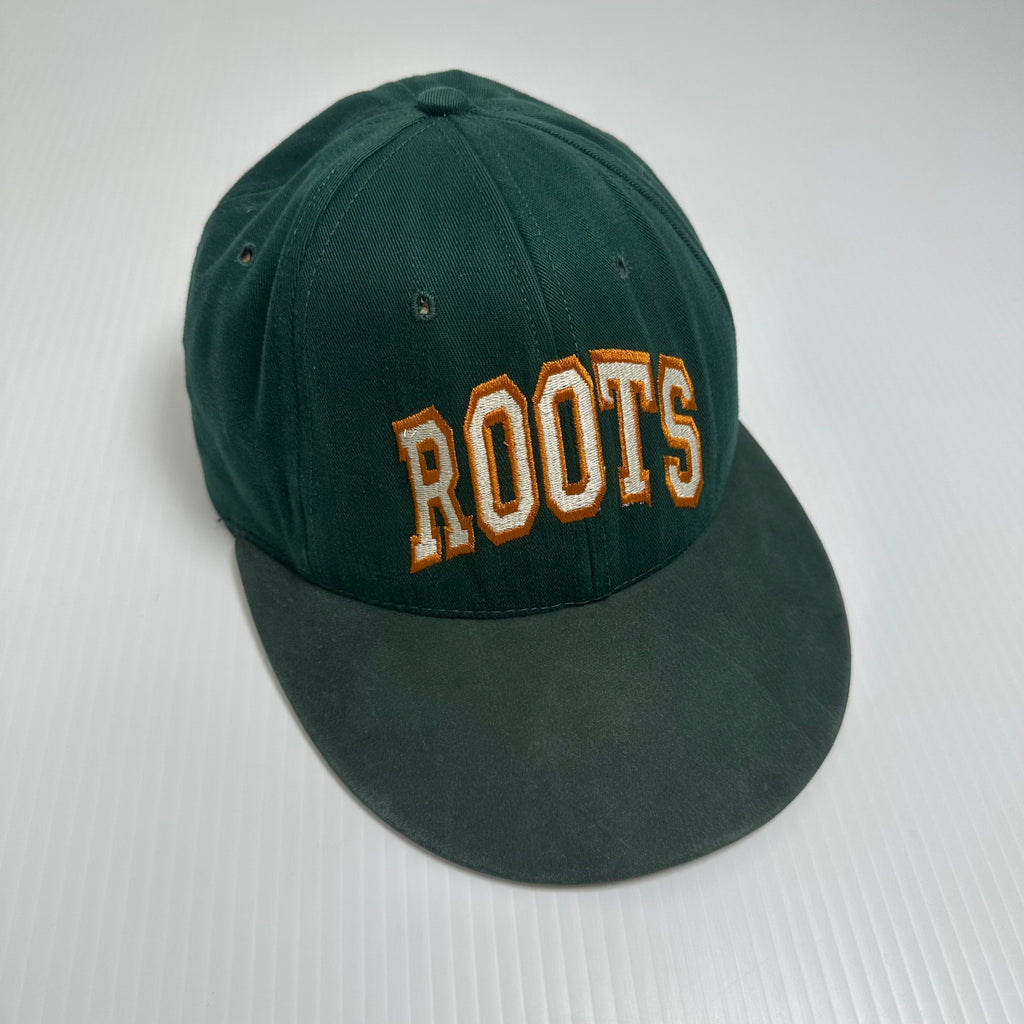 Vintage Roots Canada Leather Brim Strapback Hat