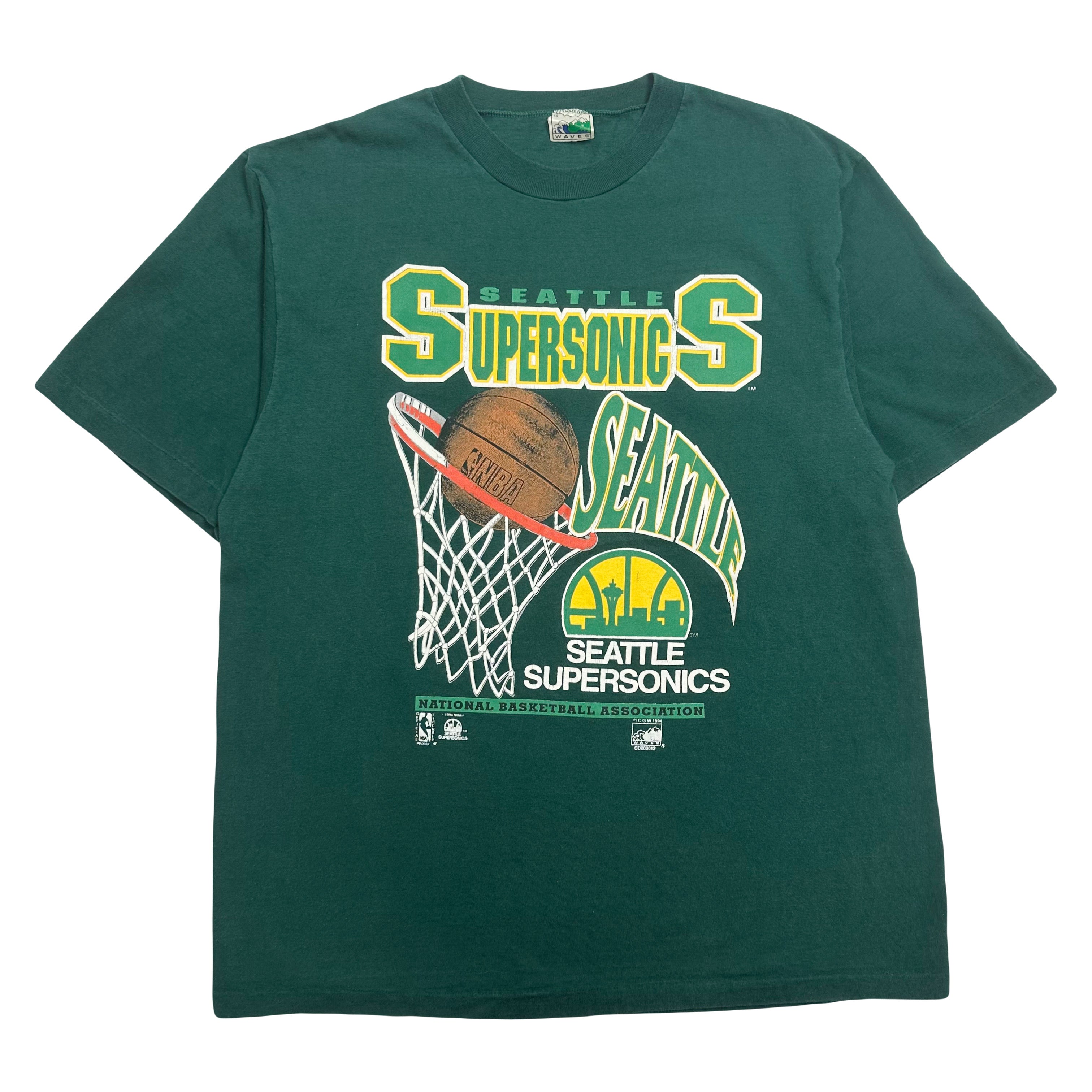 1994 Seattle Supersonics NBA Graphic Tee L