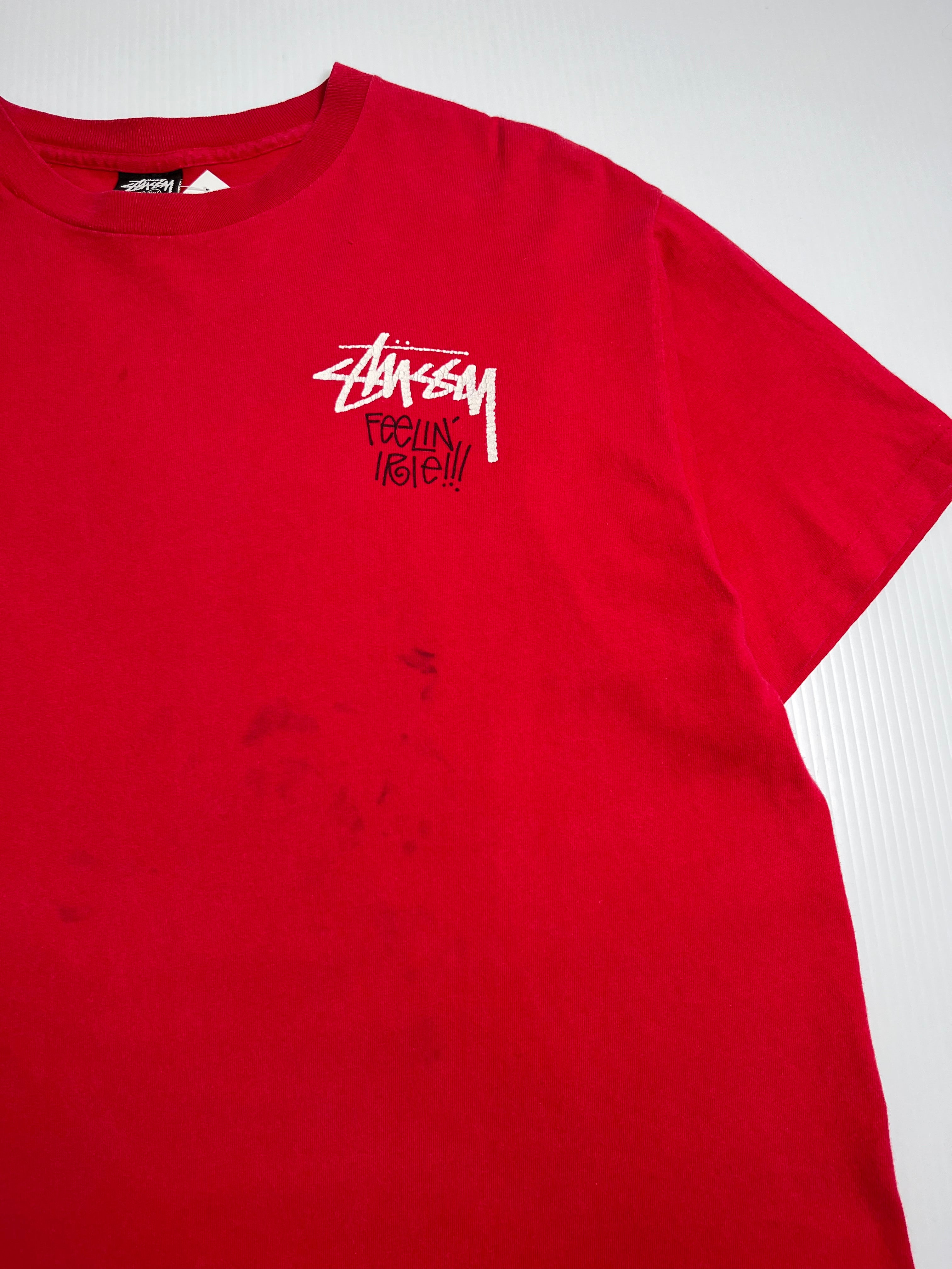 Vintage Stussy Feelin' Irie Graphic Tee L