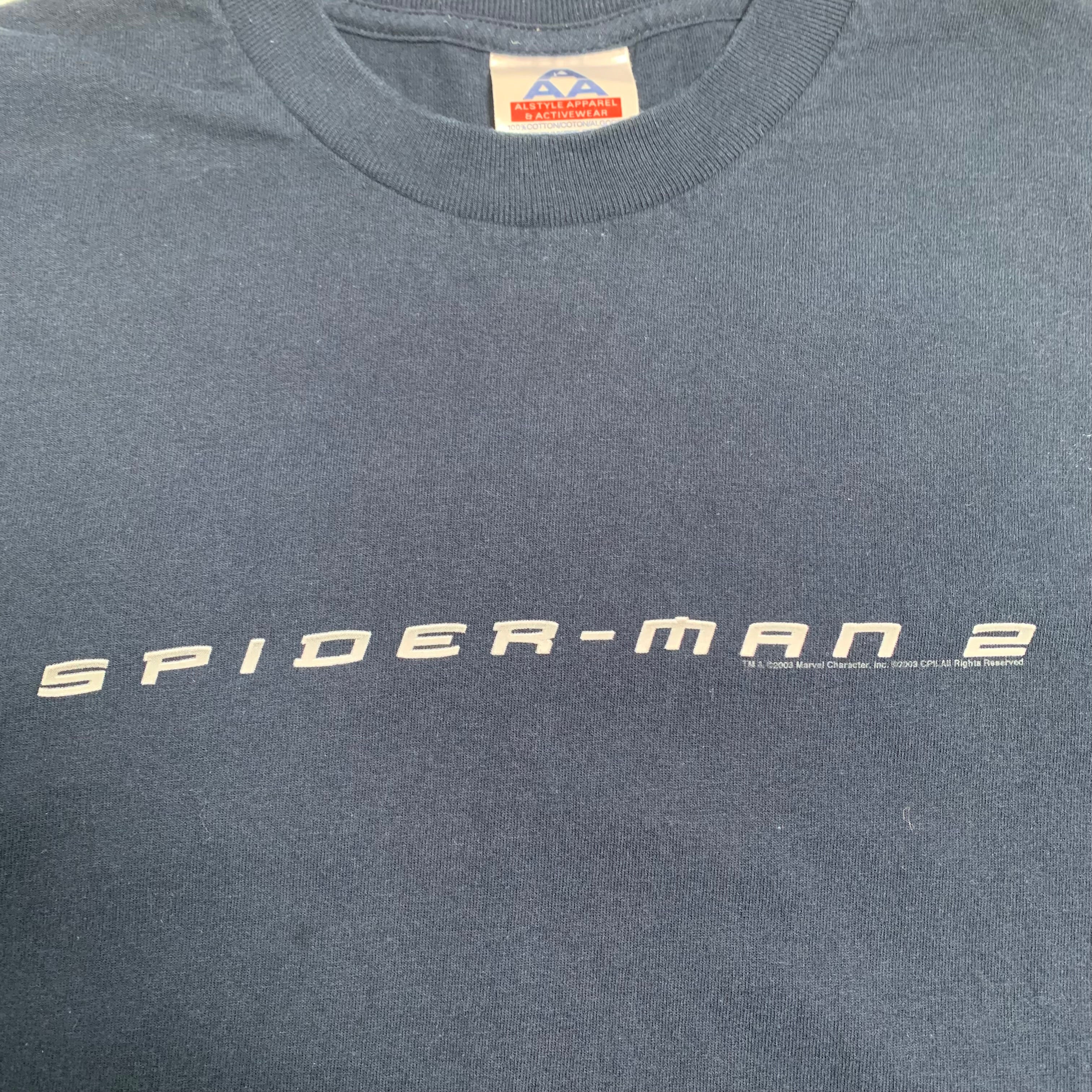 2003 Spiderman 2 Movie Promo Tee XL