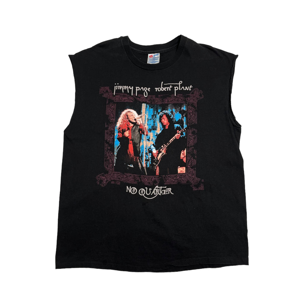 1995 Jimmy Page Robert Plant No Quarter Cutoff Shirt XL