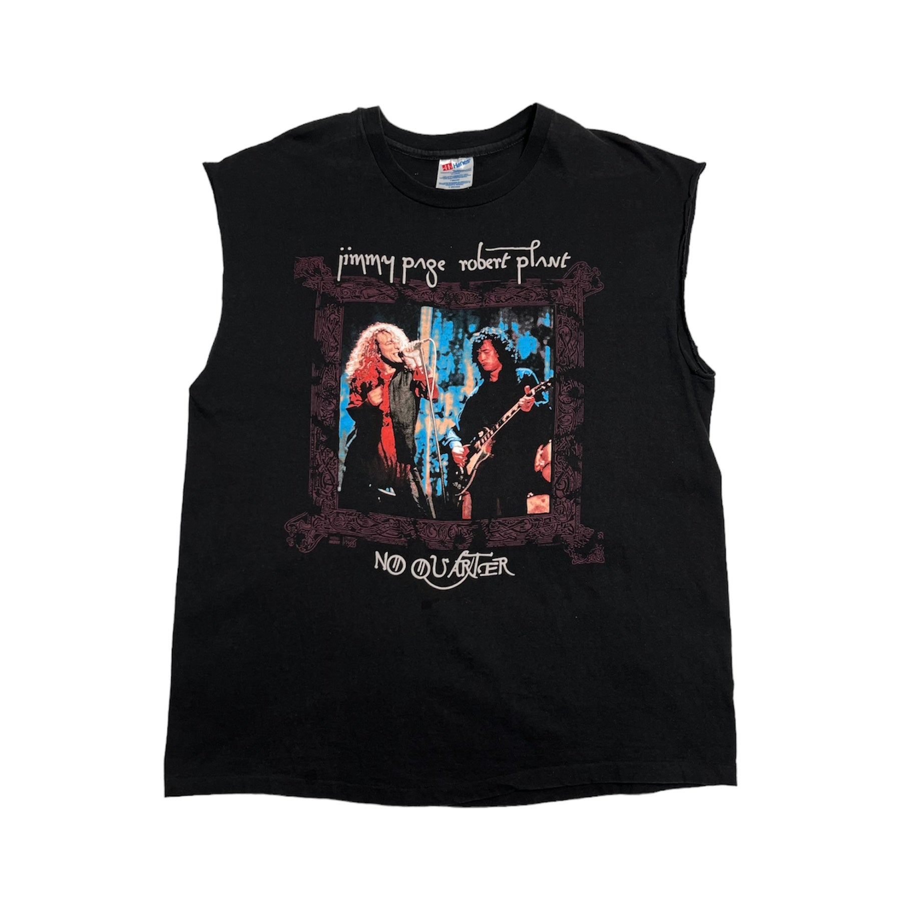 1995 Jimmy Page Robert Plant No Quarter Cutoff Shirt XL