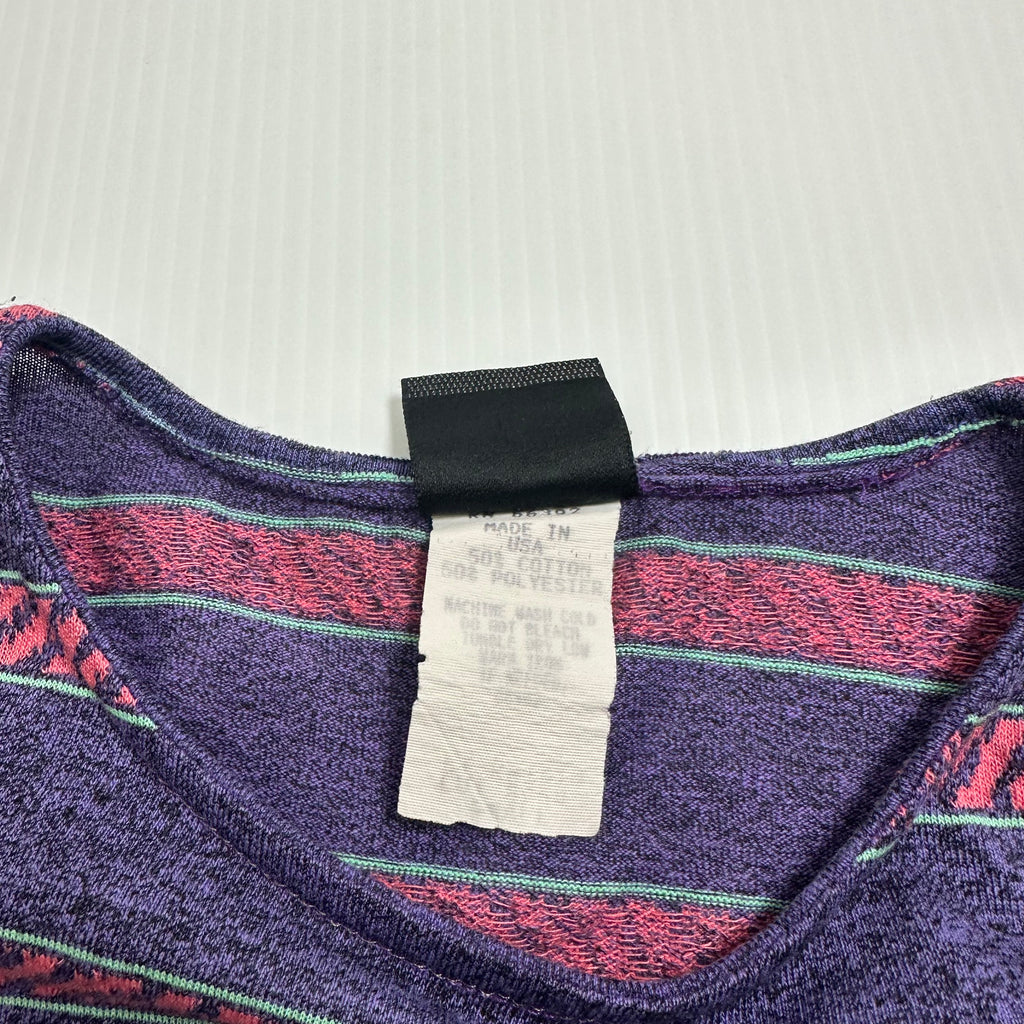 Vintage Gotcha Striped Pattern Tee S