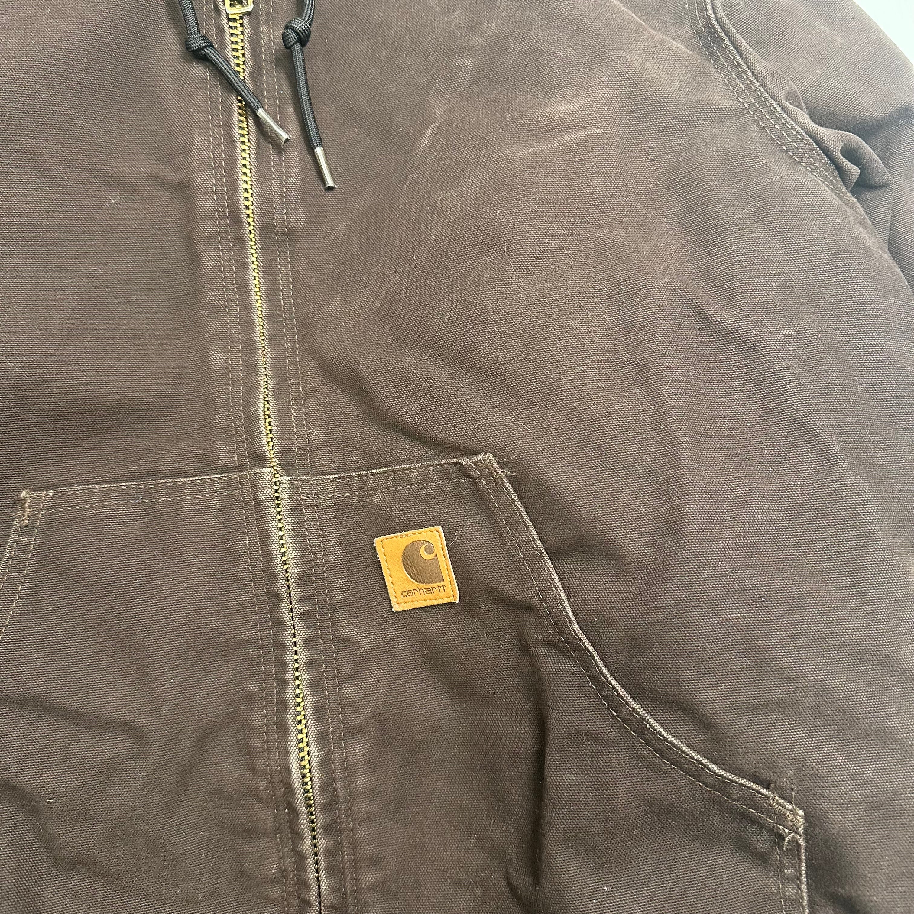 Vintage Carhartt Full Zip Active Hooded Jacket S