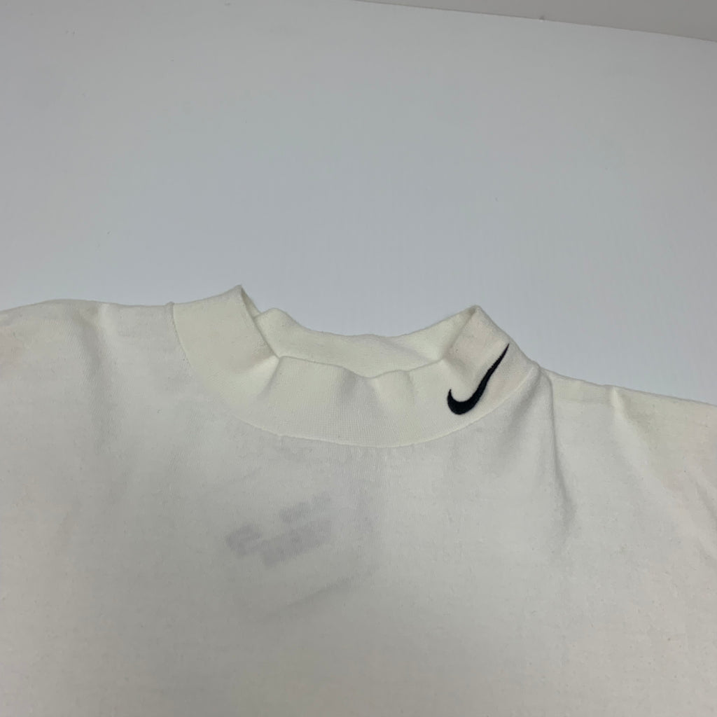 90’s White Nike Mockneck LS XXL