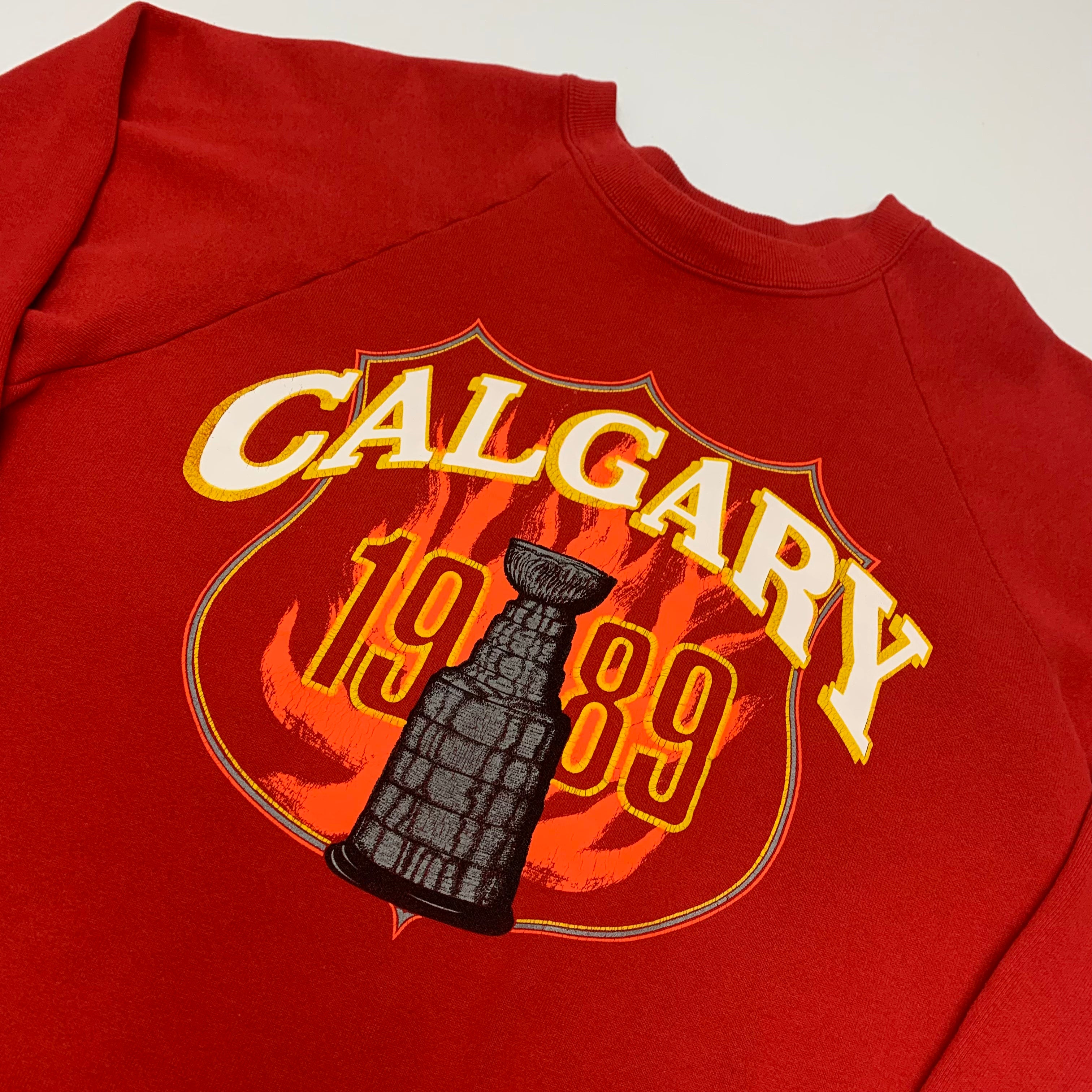 1989 Calgary Flames Champs Crewneck L